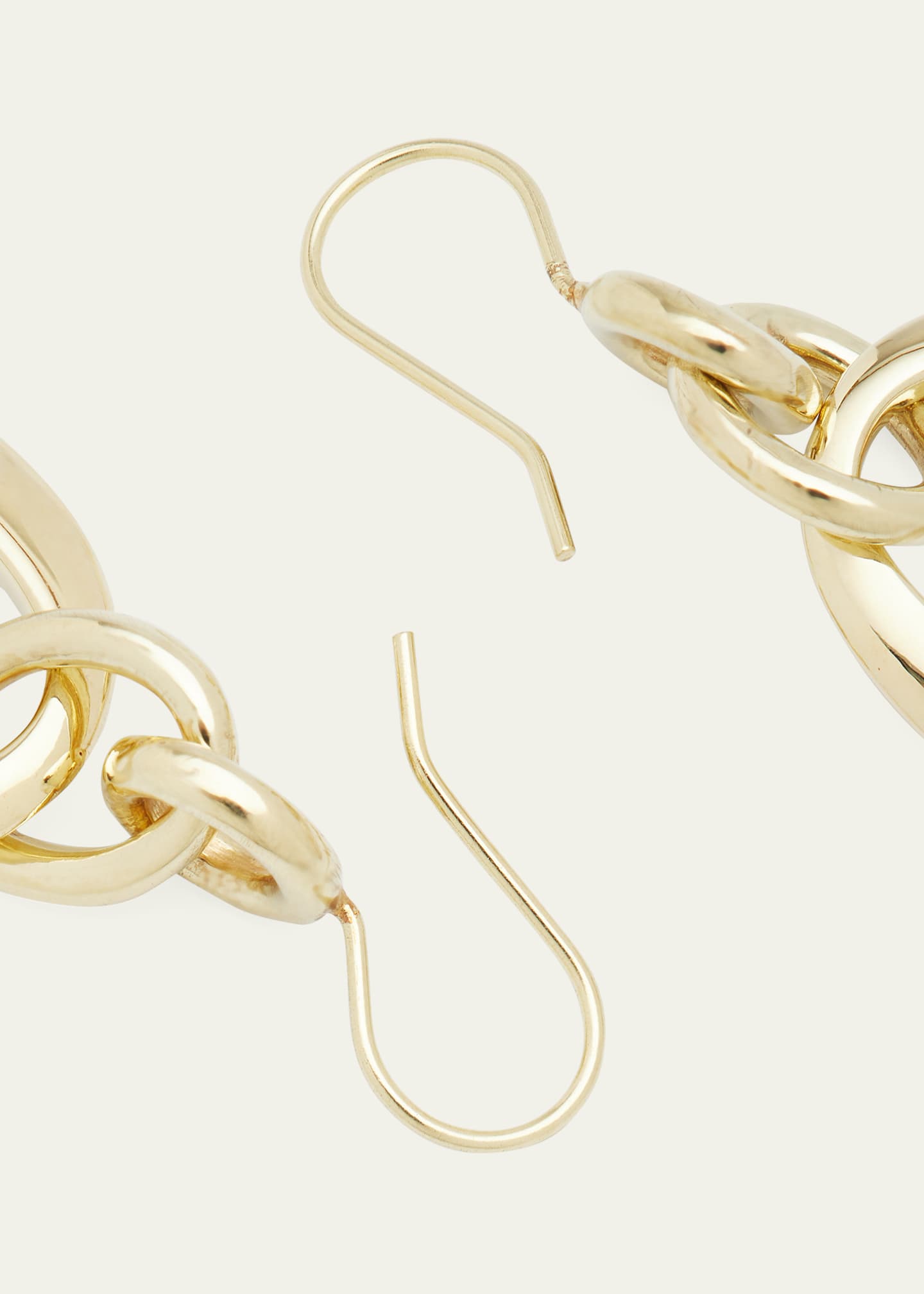 Ippolita Short Oval Link Earrings in 18K Gold Image 4 of 4