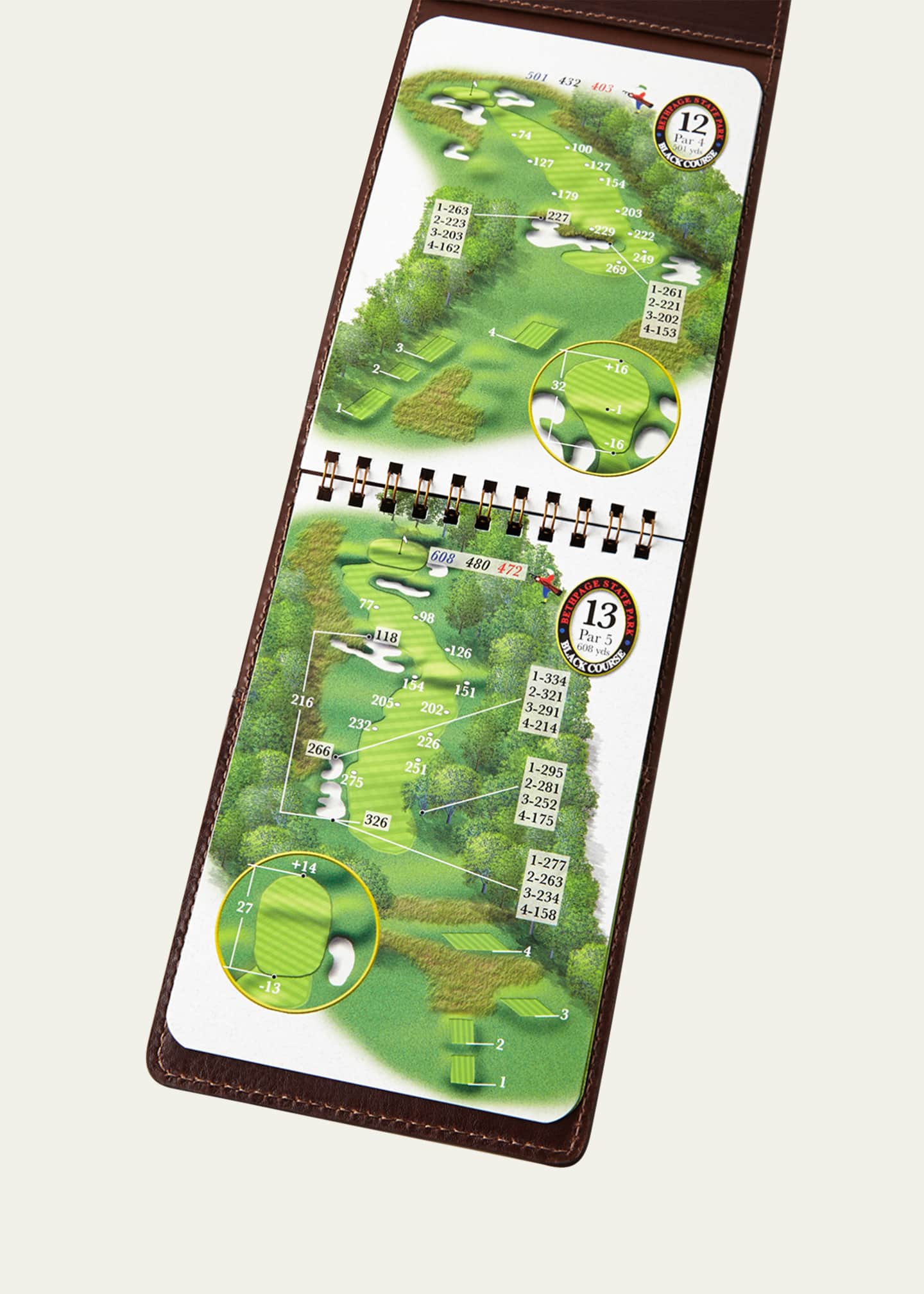 Graphic Image Personalized Golf Yardage Book Cover Image 3 of 3
