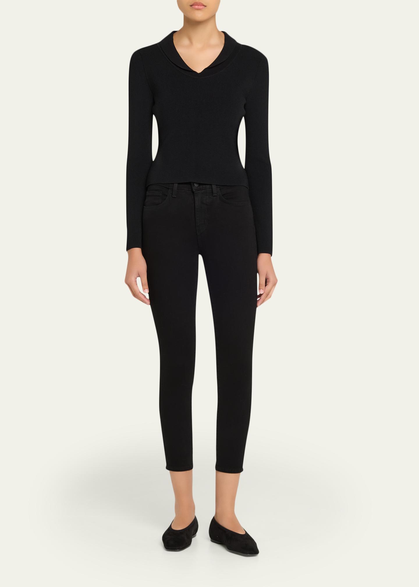 Jeans Skinny Noir L'Agence Margot - Taille 24, Coupé Cintré Et Effet Amincissant