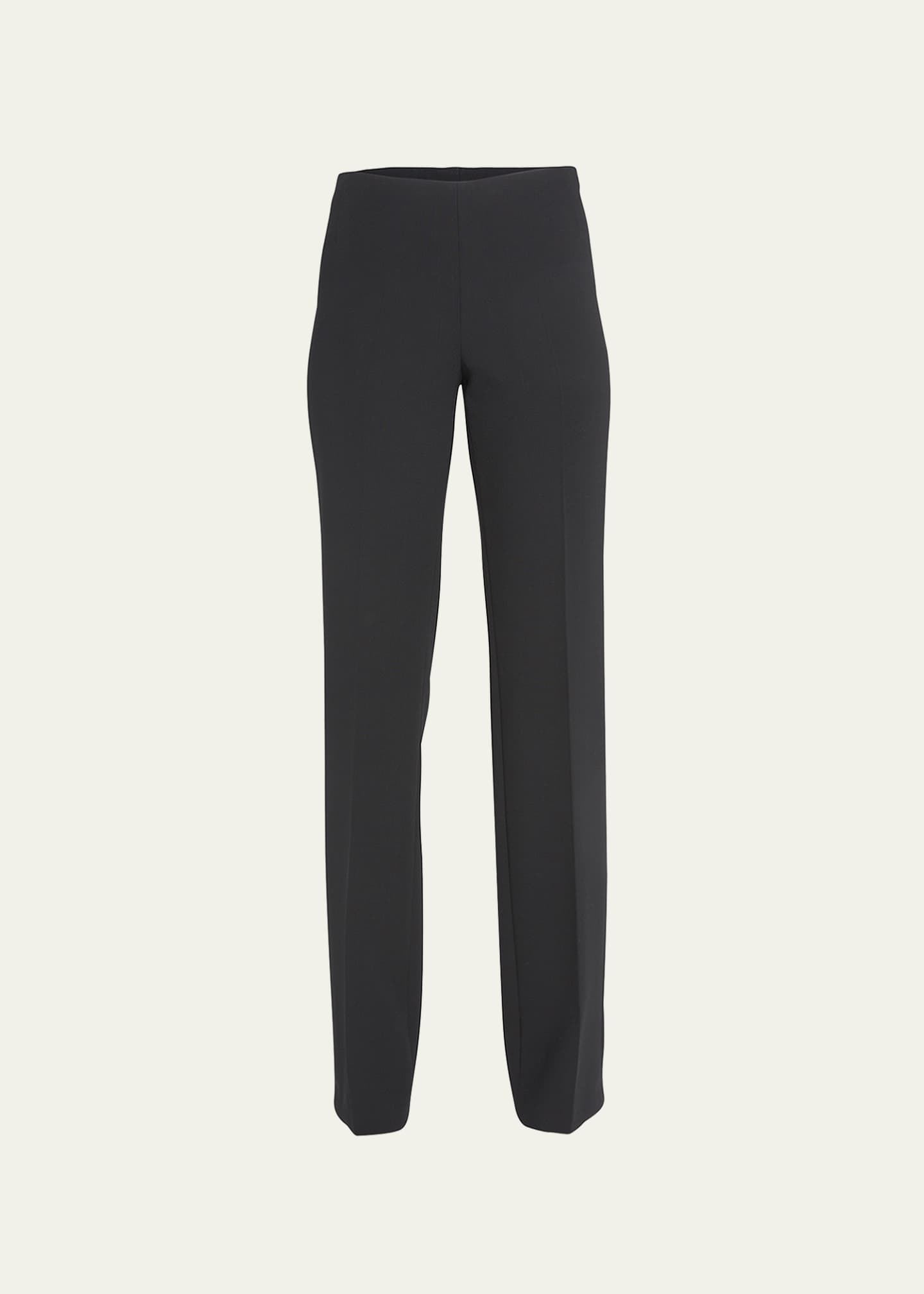 Women's Black Flat Front Pants