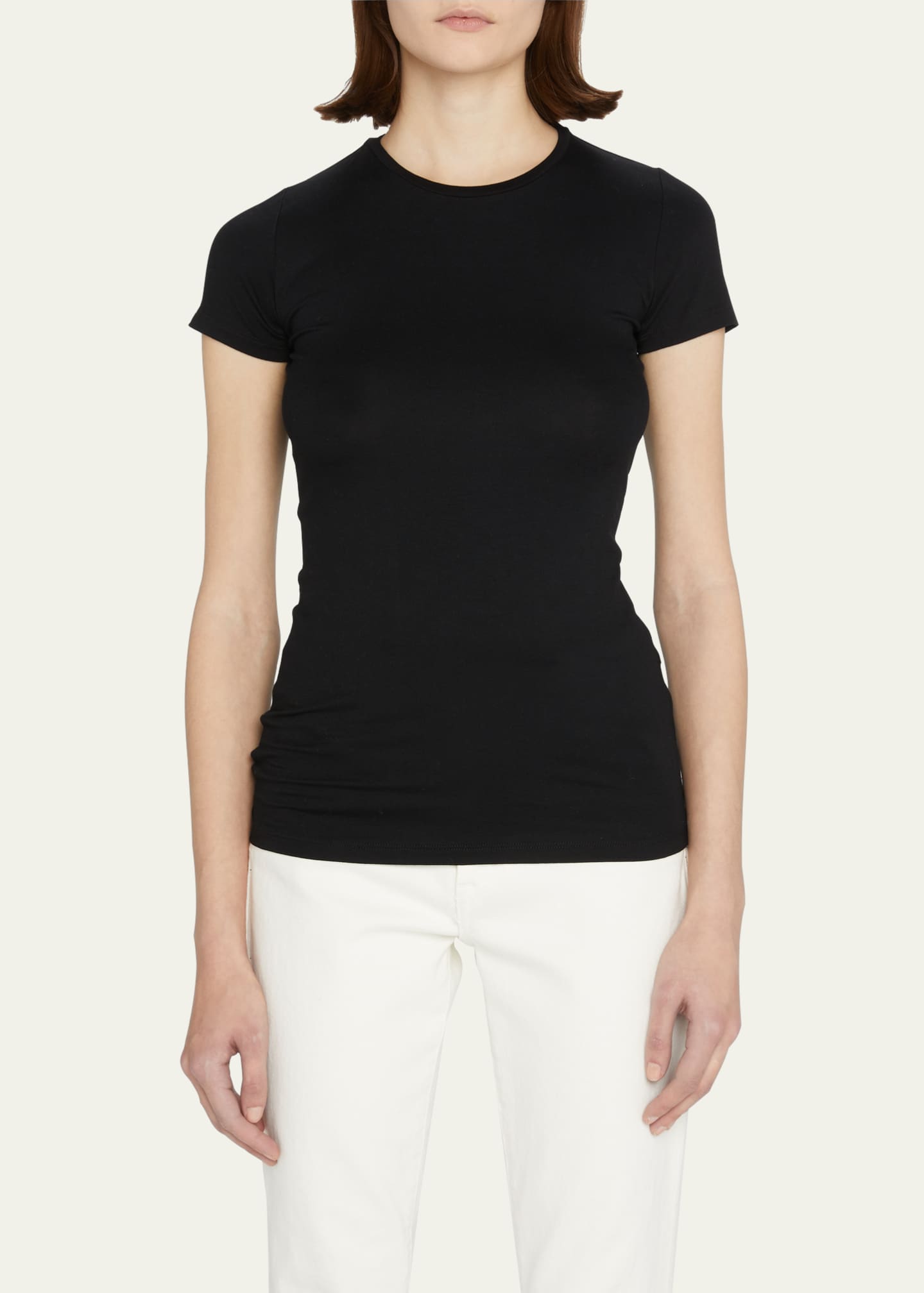 Soft Touch Short-Sleeve Crewneck T-Shirt - Thumbnail 4