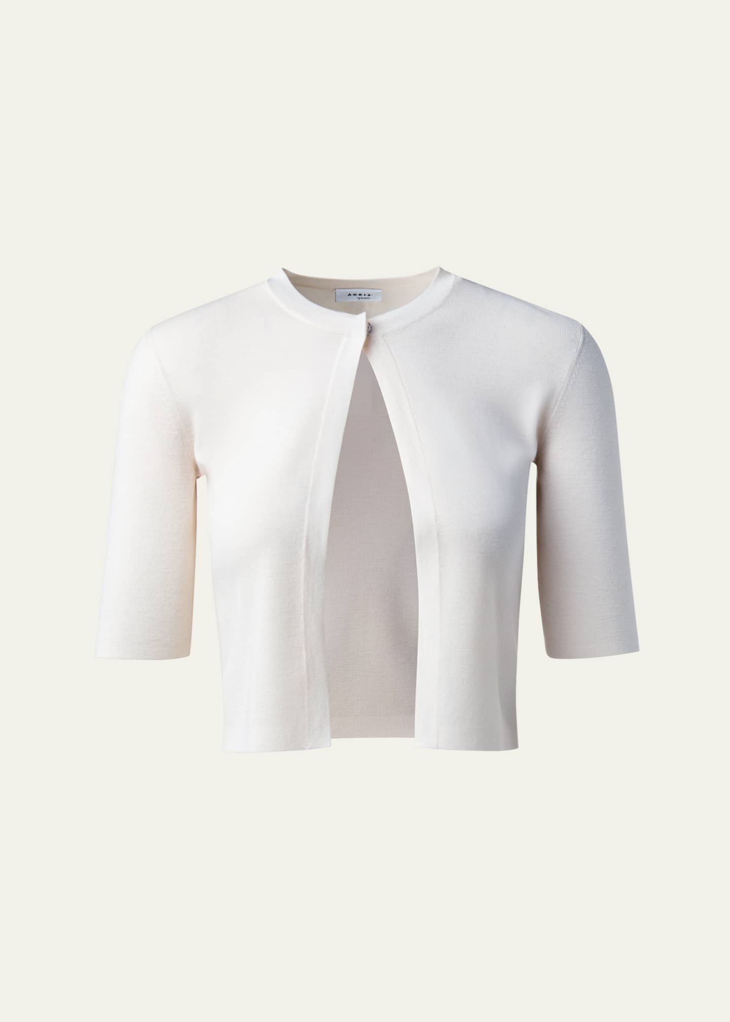 Akris punto Half-Sleeve Short Cardigan Image 1 of 5