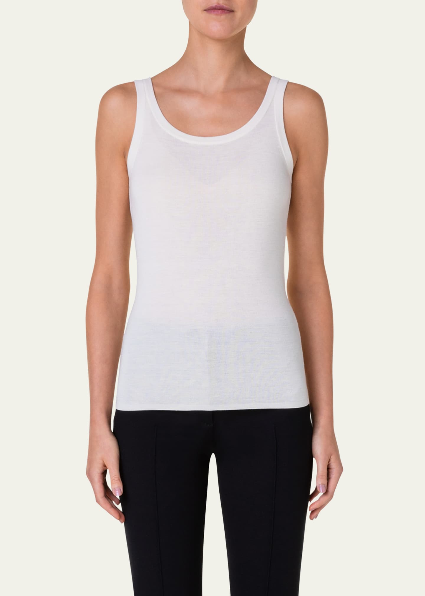 Akris punto Knitted Wool Tank Image 4 of 5