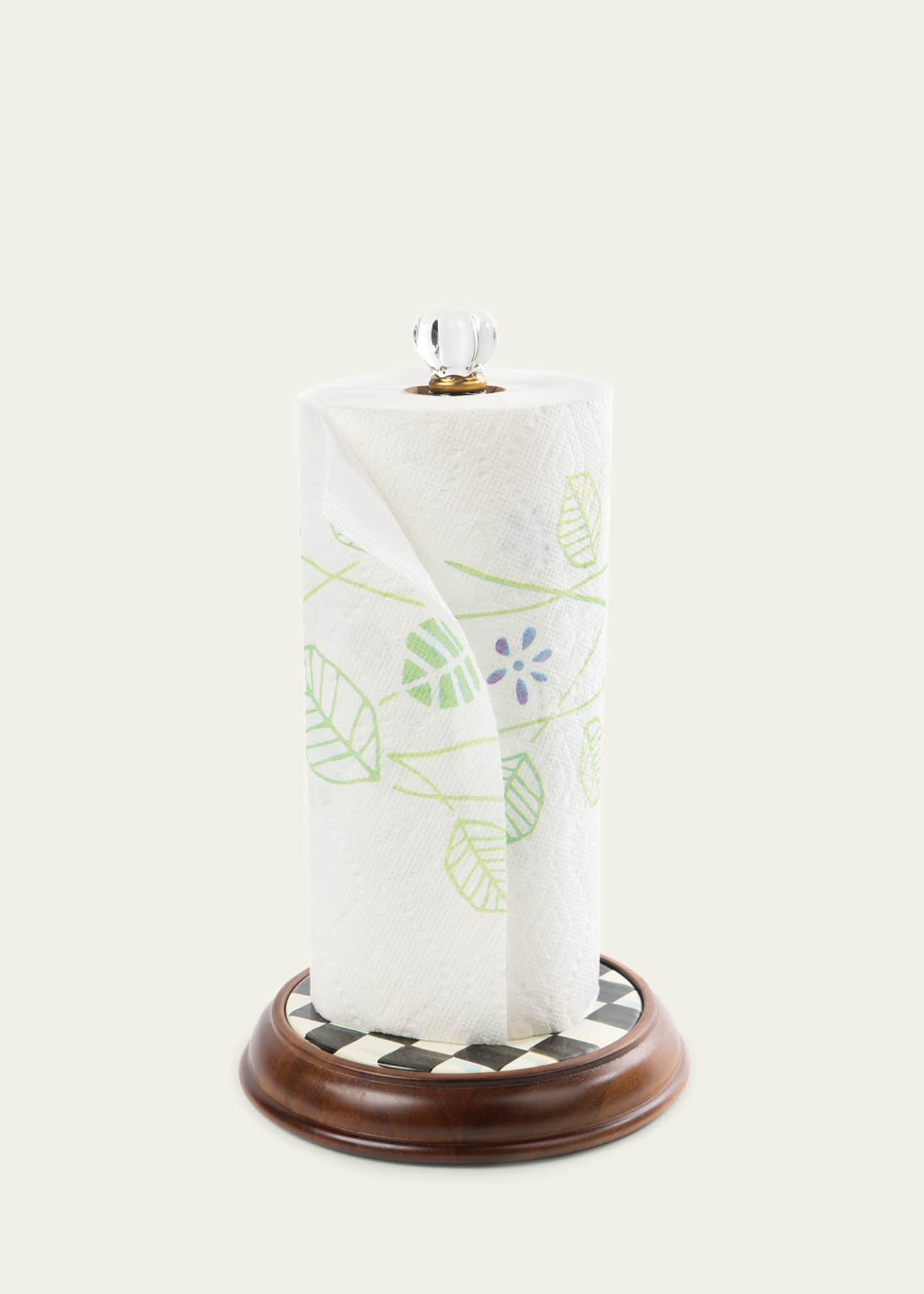 Beechwood Paper Towel Holder - For Light Sleepers