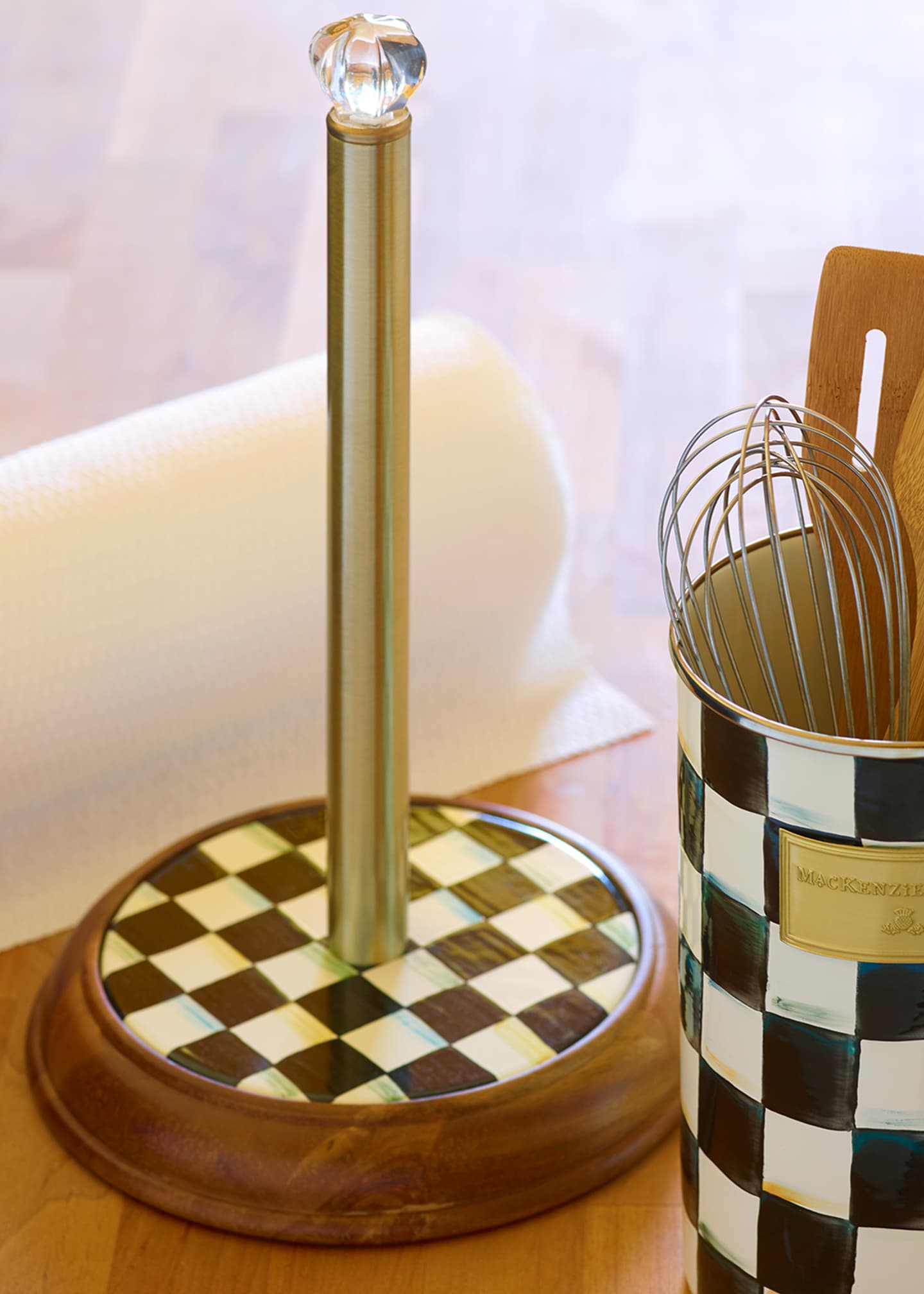 Mackenzie childs courtly check paper towel holder clearance