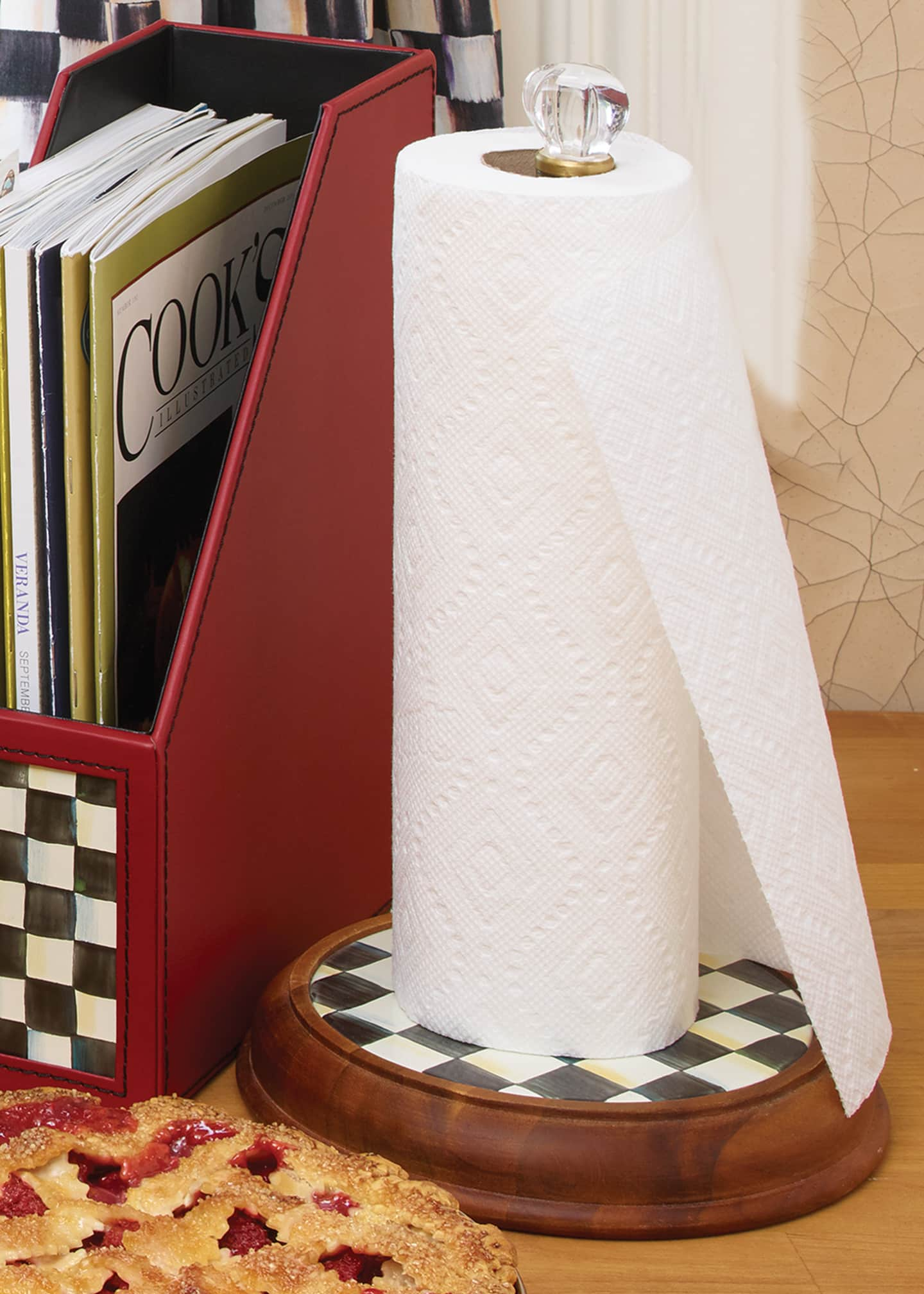 Wooden Paper Towel Holder