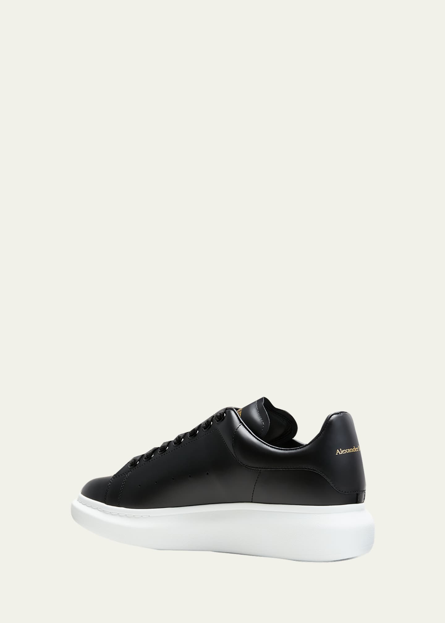 alexander mcqueen men's oversized larry leather low top sneakers