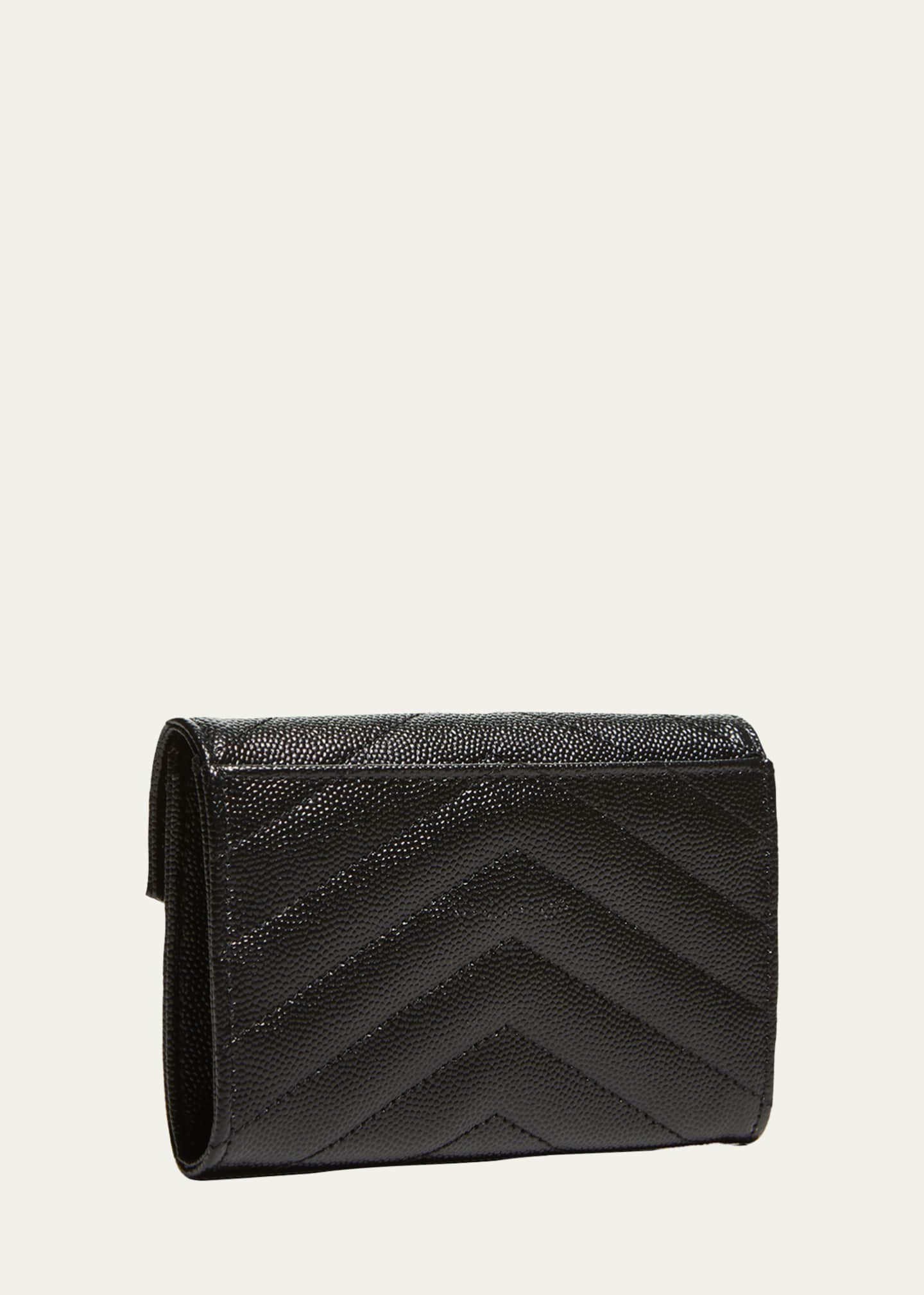 SMALL ENVELOPE IN QUILTED GRAIN DE POUDRE LEATHER