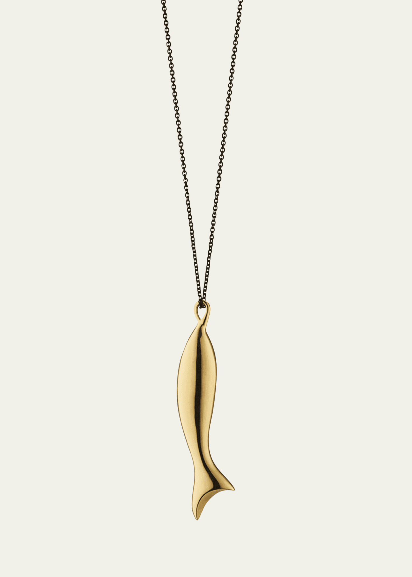 Monica Rich Kosann "Perseverance" Fish Charm Necklace