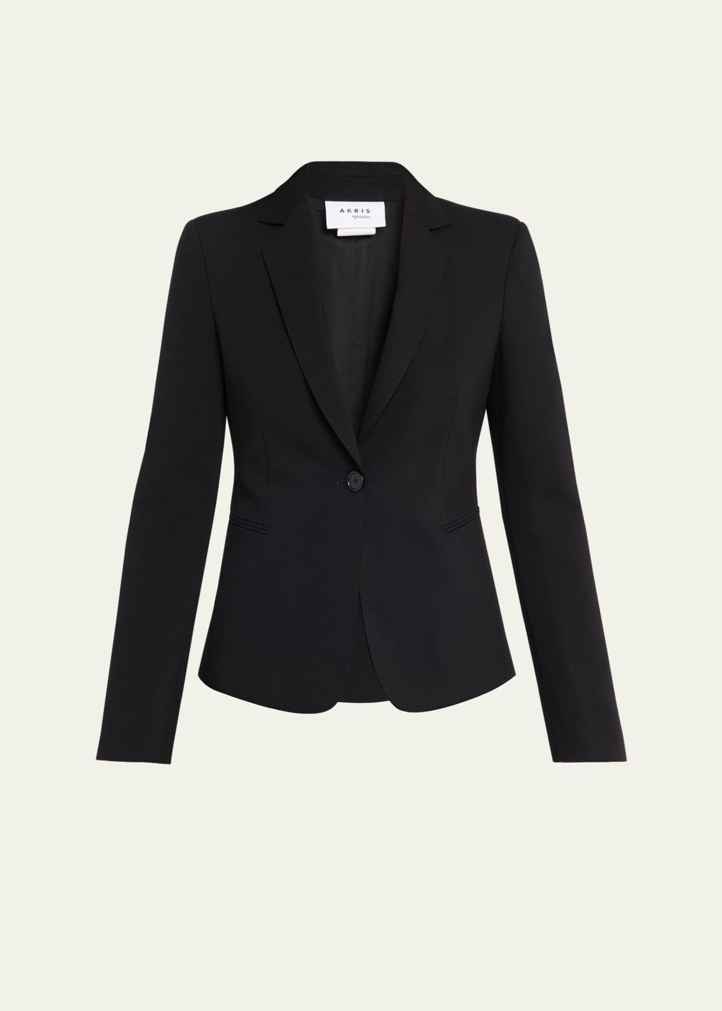 Akris punto Wool Jersey Tailored Blazer Jacket - Bergdorf Goodman