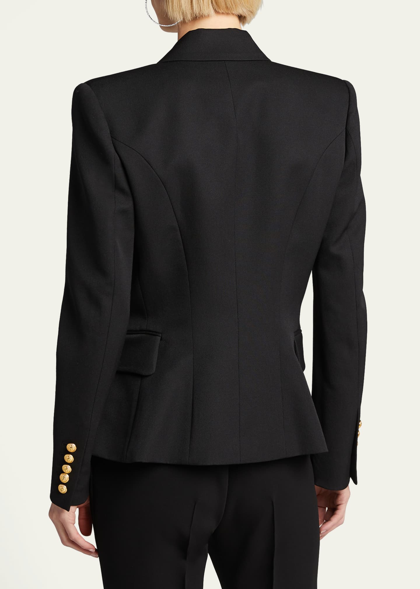 Balmain Classic Double-Breasted Blazer Image 3 of 5