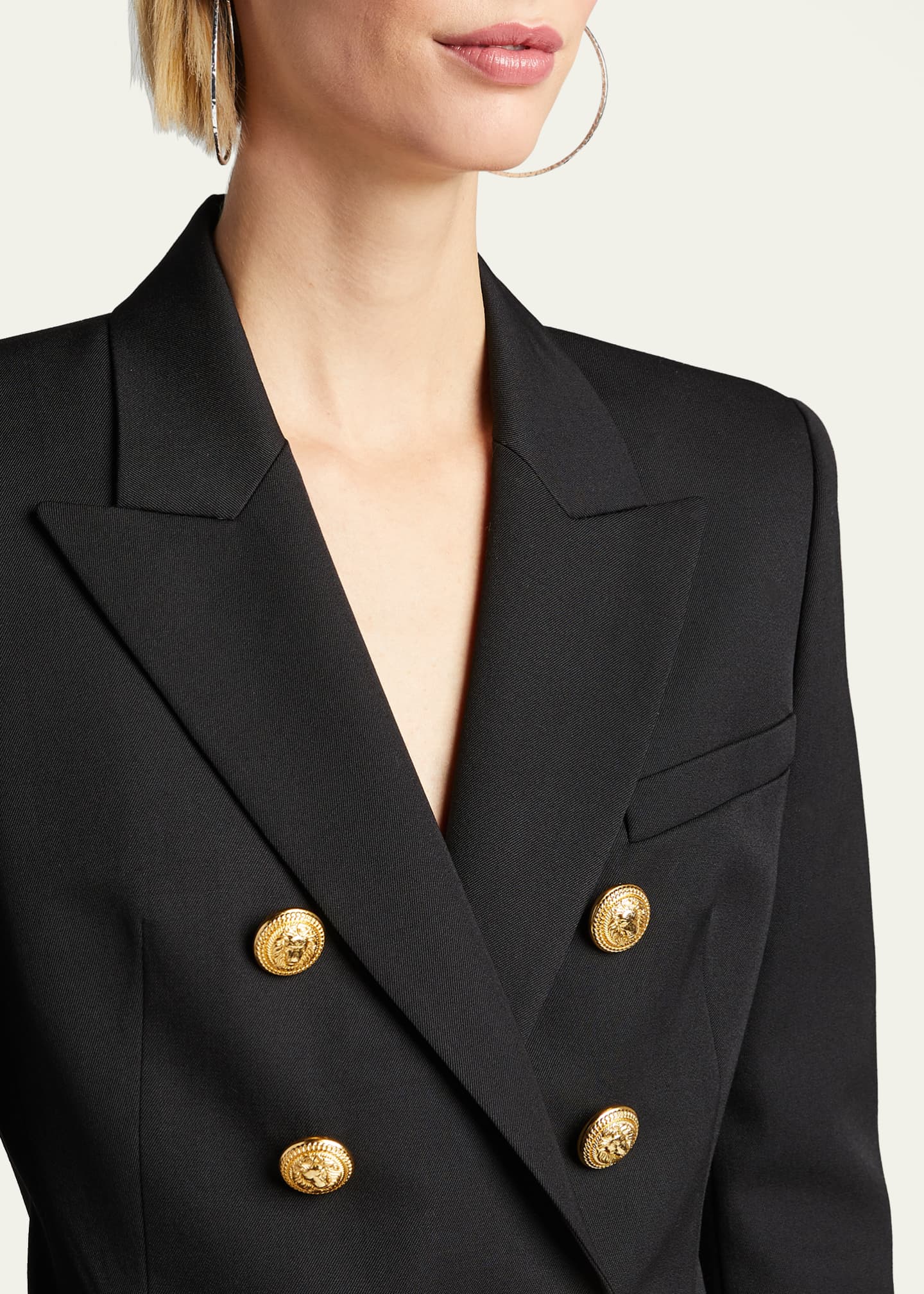 Balmain double breasted blazer shop