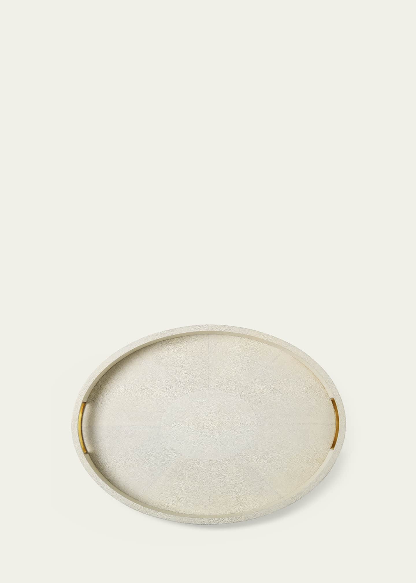 AERIN Modern Faux Shagreen Cocktail Tray Image 2 of 2