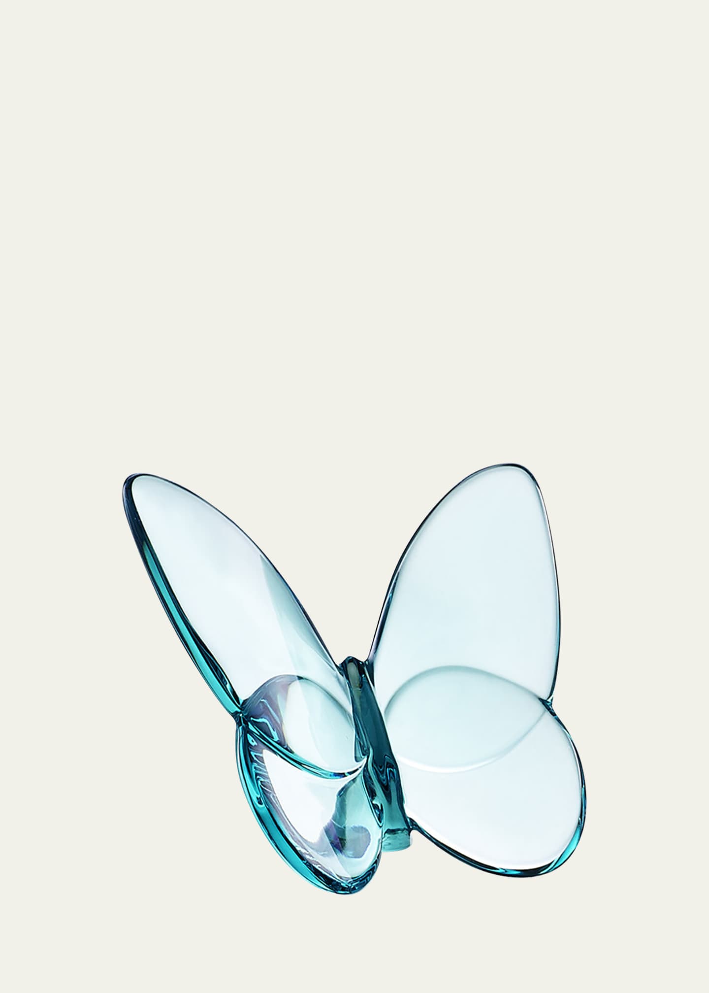 Baccarat 2.5" Lucky Crystal Turquoise Butterfly