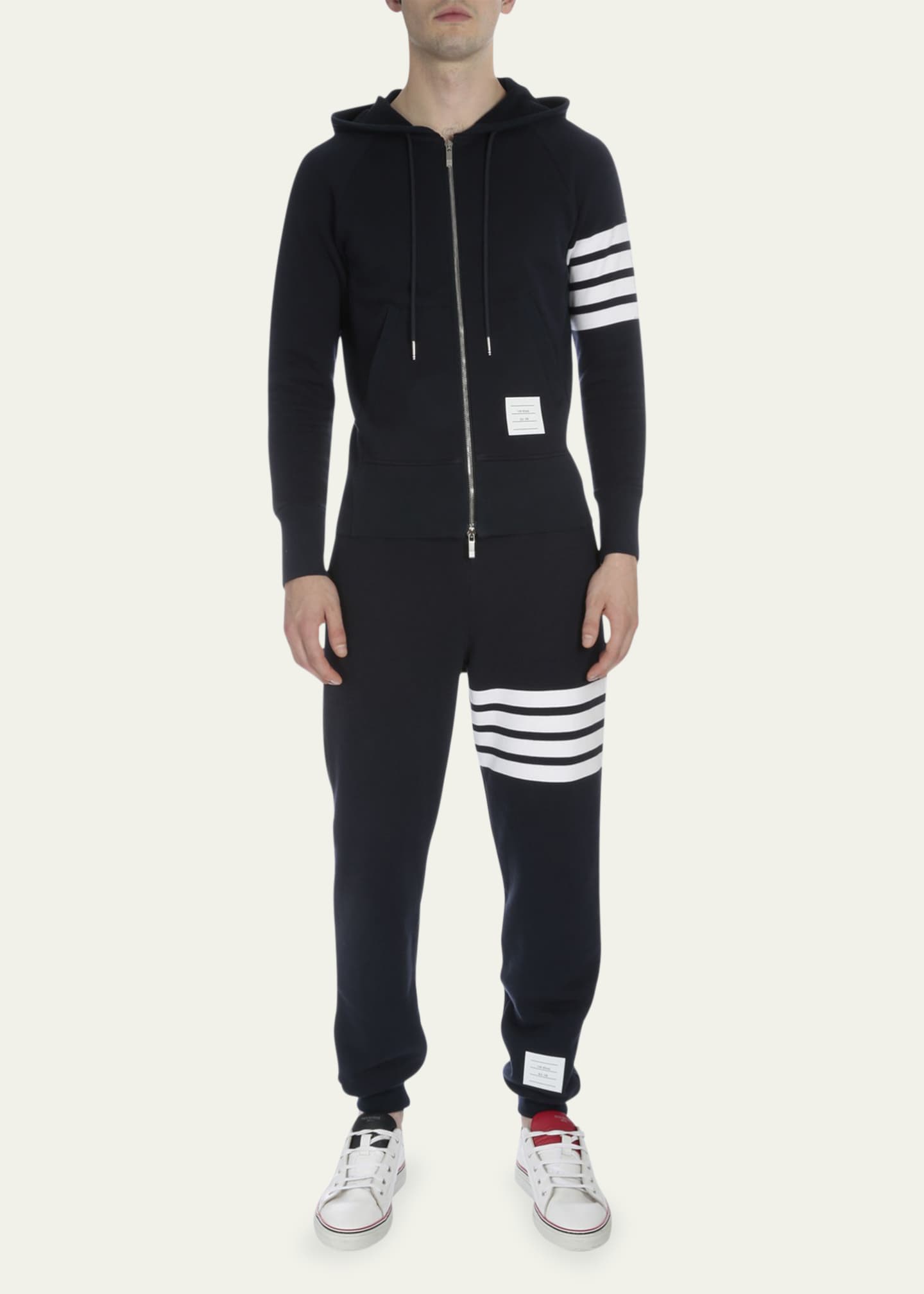 Thom Browne Men's Classic Drawstring Sweatpants with Stripe Detail ...