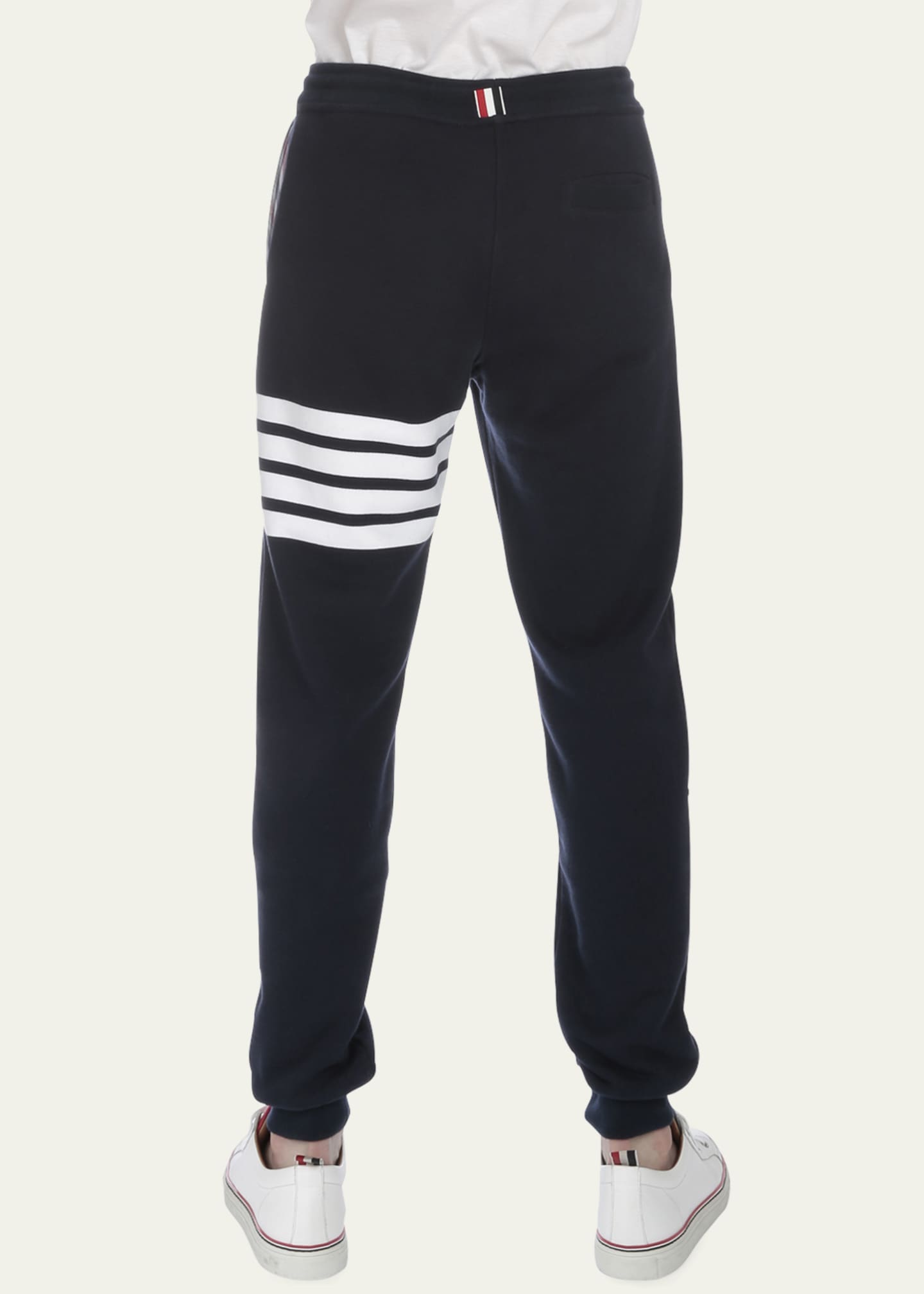 Thom Browne Men's Classic Drawstring Sweatpants with Stripe Detail