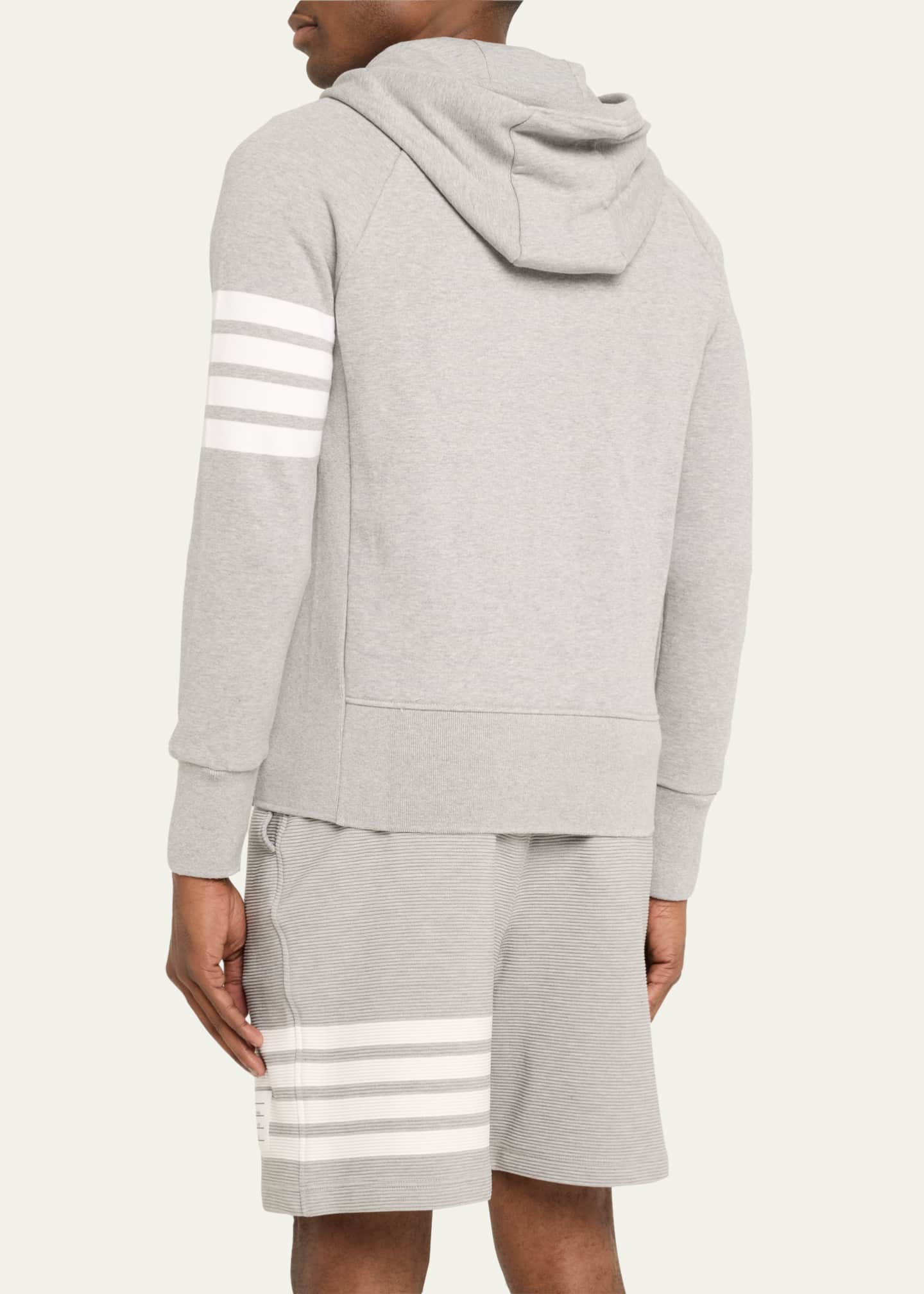 Four-Stripe Hoodie Sweatshirt