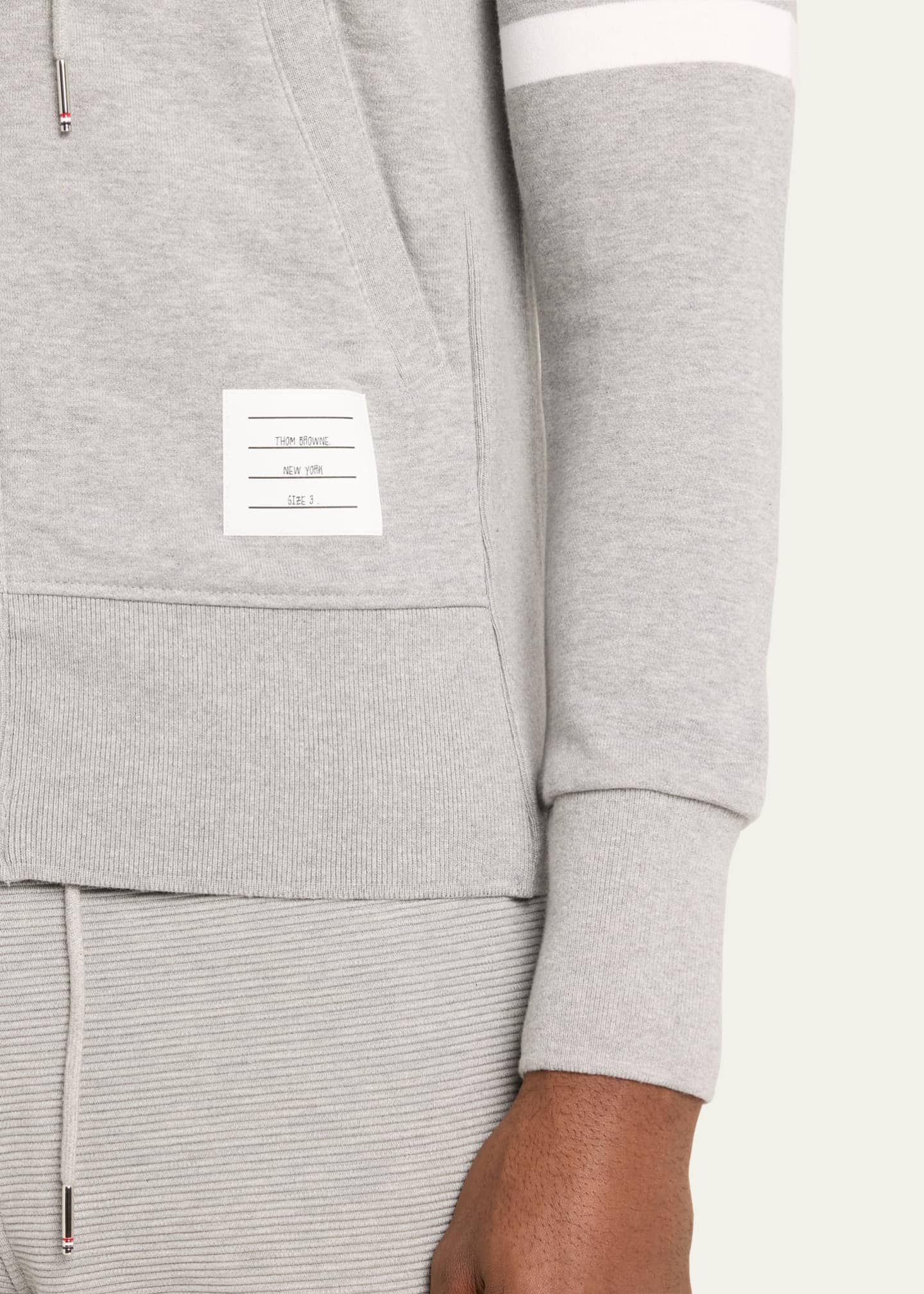 Four-Stripe Hoodie Sweatshirt