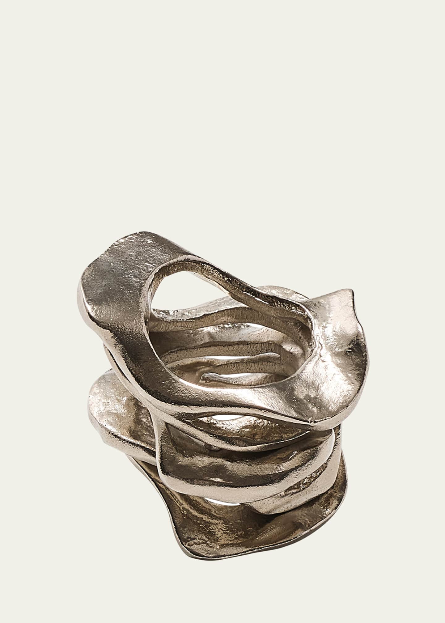Kim Seybert Silver Flux Napkin Ring Image 1 of 3