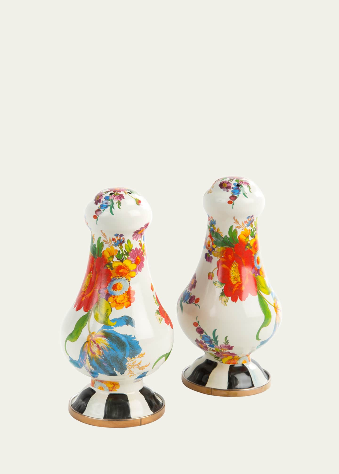MacKenzie-Childs Flower Market Large Salt & Pepper Set