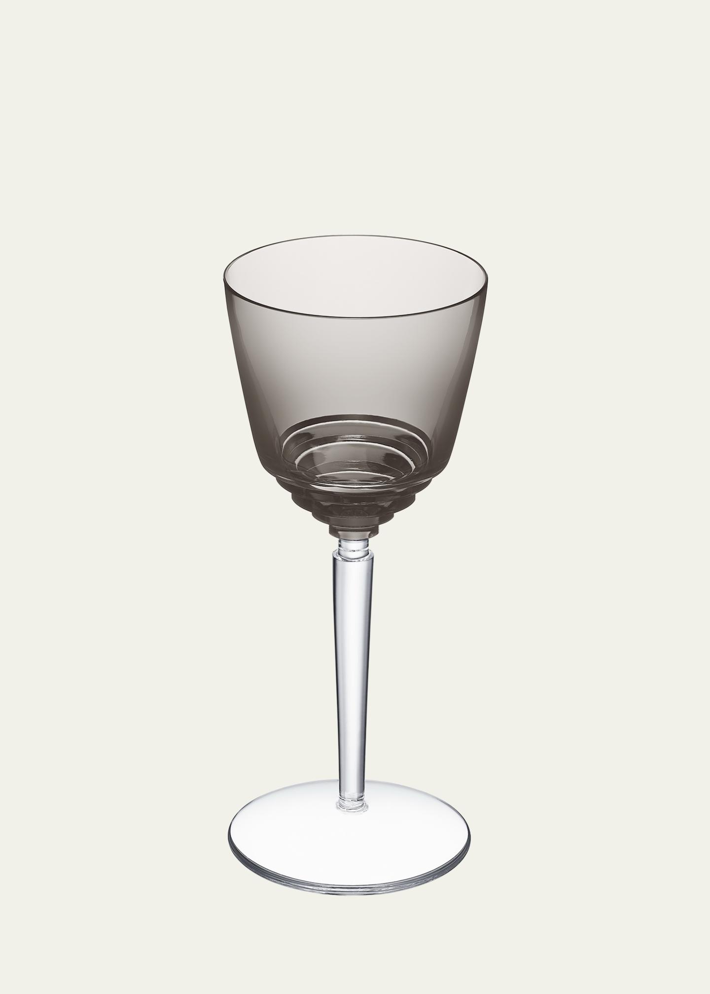 Saint Louis Crystal Oxymore Flannel Gray Hock Wine Glass, 9 oz ...