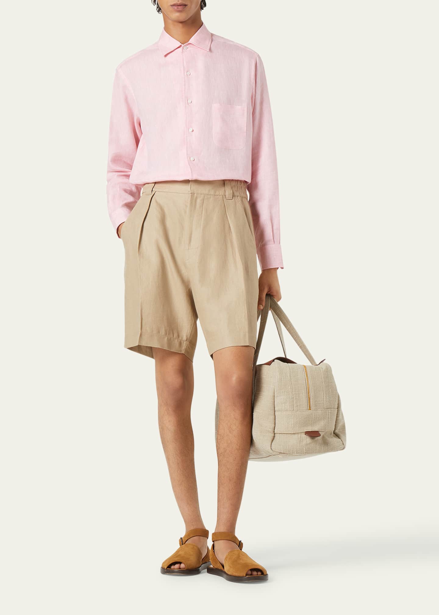 Men's Andre Long-Sleeve Linen Shirt