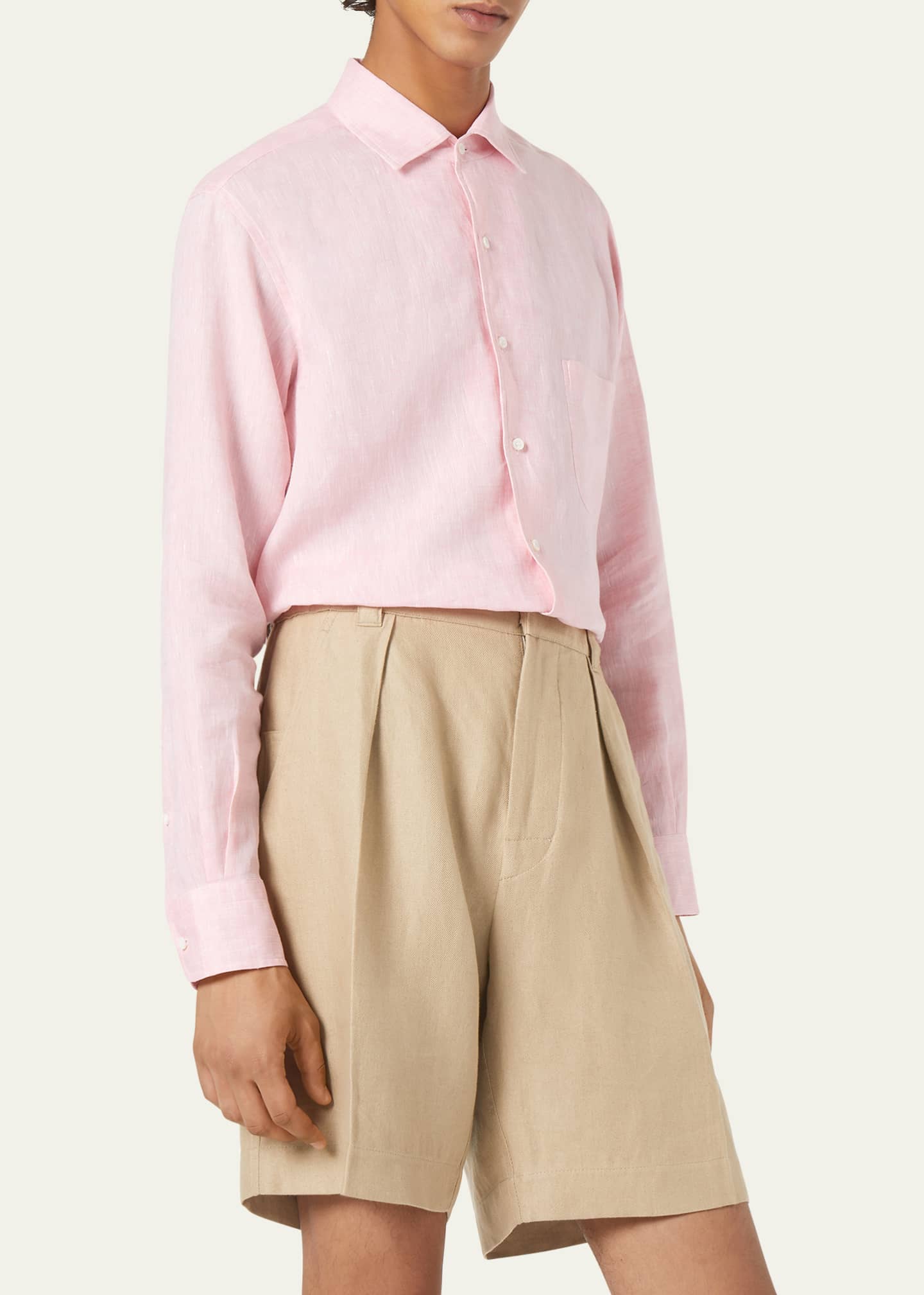 Men's Andre Long-Sleeve Linen Shirt