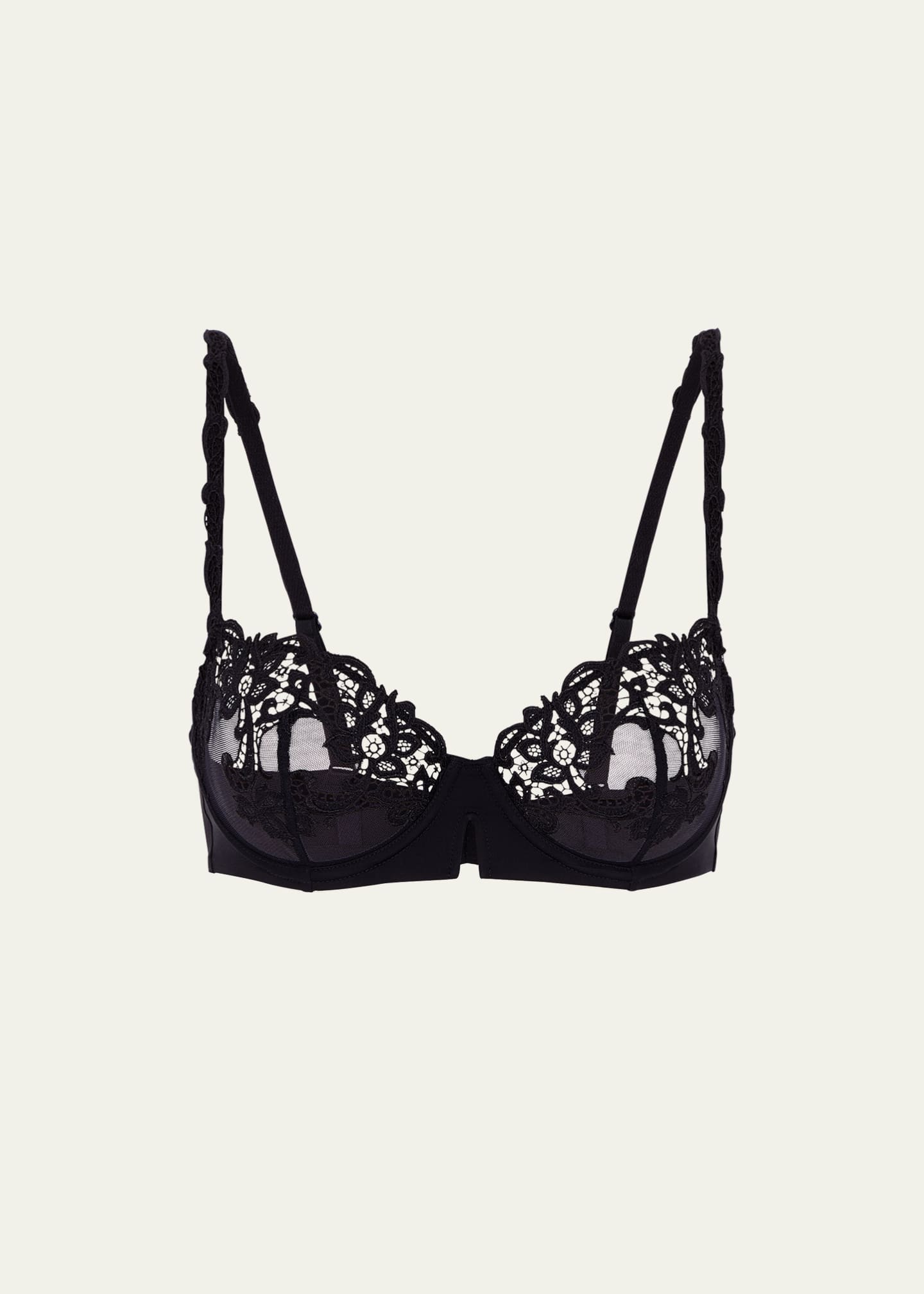 Non-Padded Bra with Lace Detail