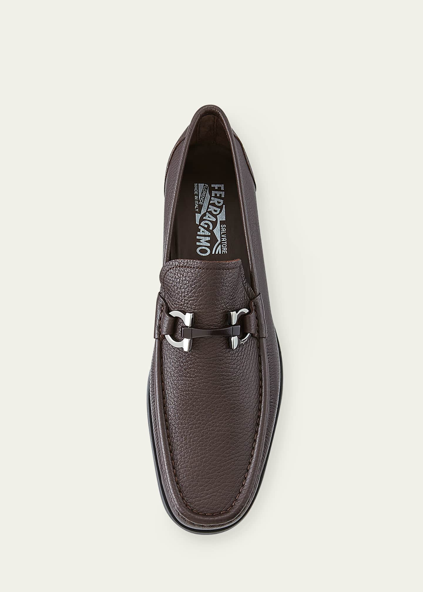 Ferragamo Men's Grandioso Grained Calfskin Gancini Loafer - Bergdorf ...