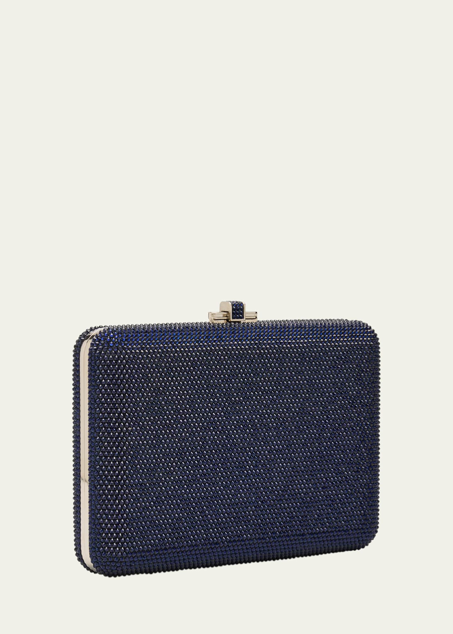 Slim Slide Crystal Evening Clutch Bag