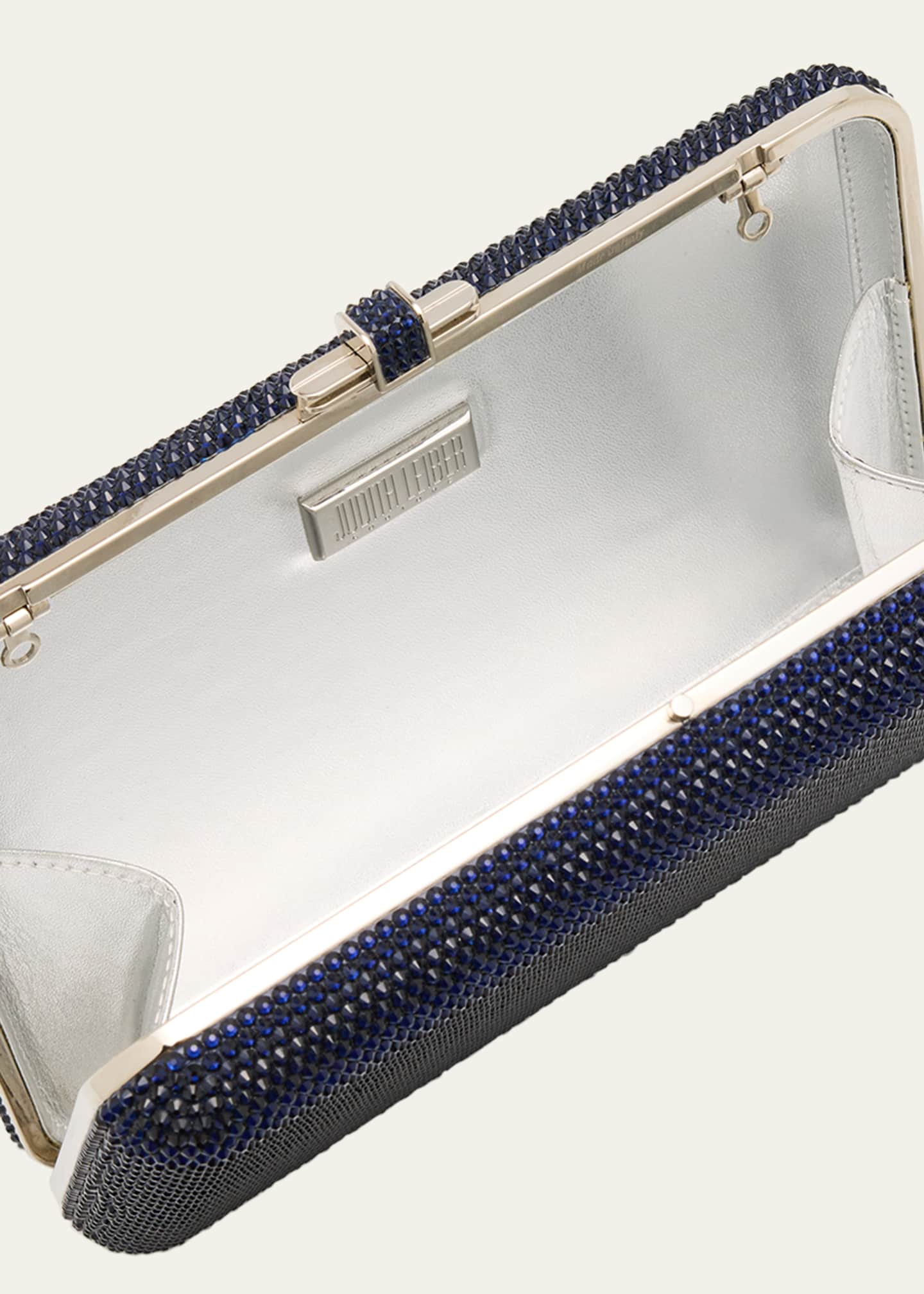 Slim Slide Crystal Evening Clutch Bag