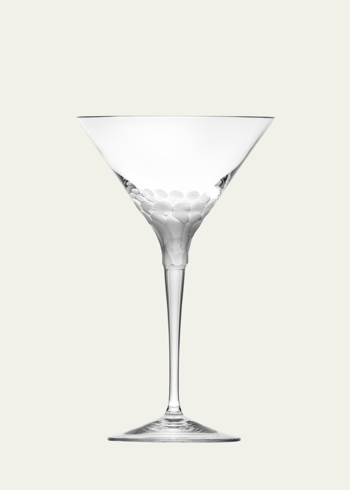 Moser Pebbles Stemmed Martini Glass