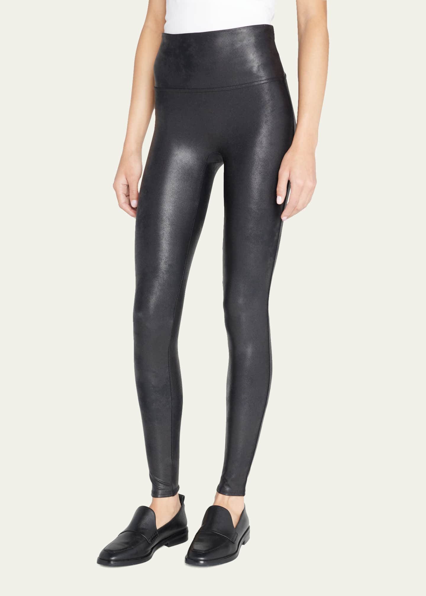 SPANX FAUX LEATHER LEGGINGS 2437