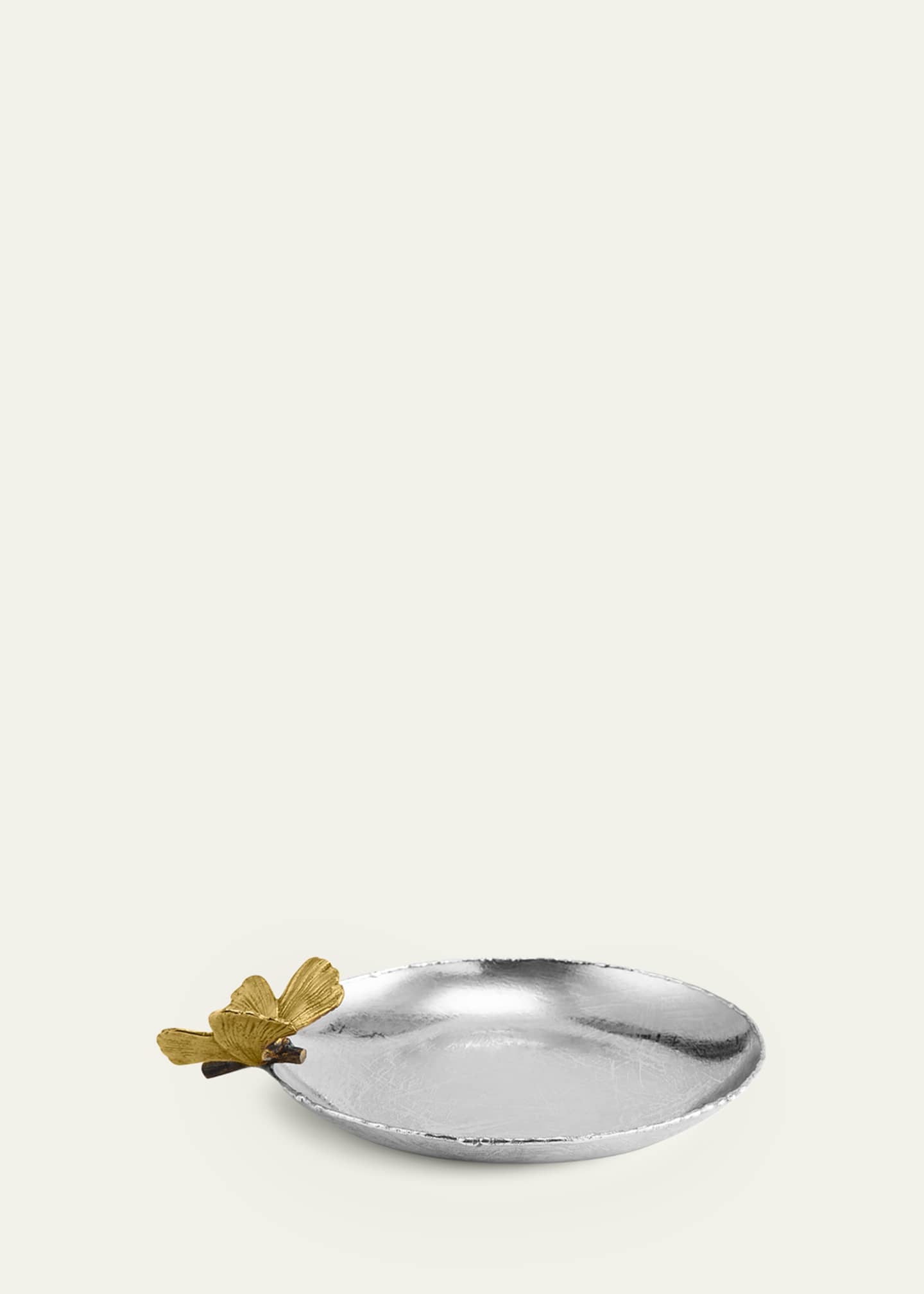 Michael Aram Butterfly Ginkgo Round Trinket Tray Image 2 of 5