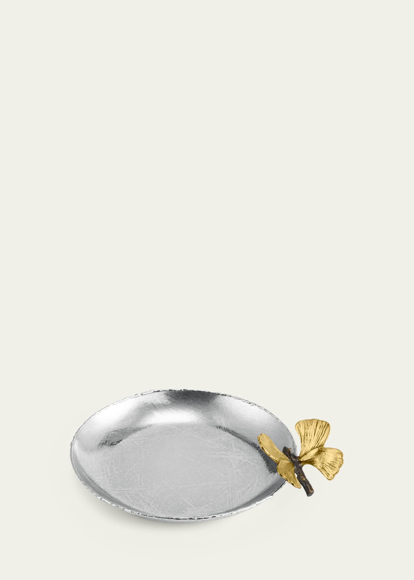 Michael Aram Butterfly Ginkgo Round Trinket Tray Image 3 of 5
