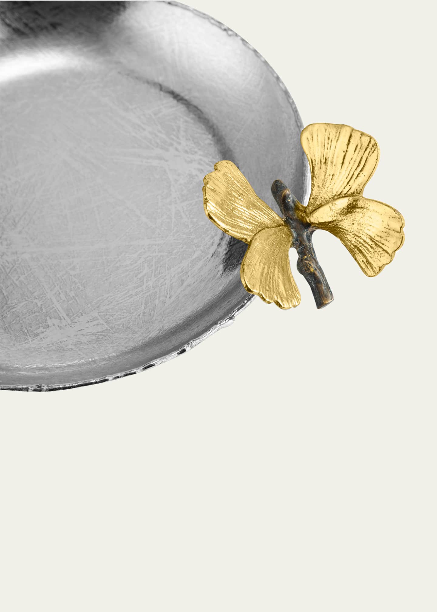 Michael Aram Butterfly Ginkgo Round Trinket Tray Image 4 of 5