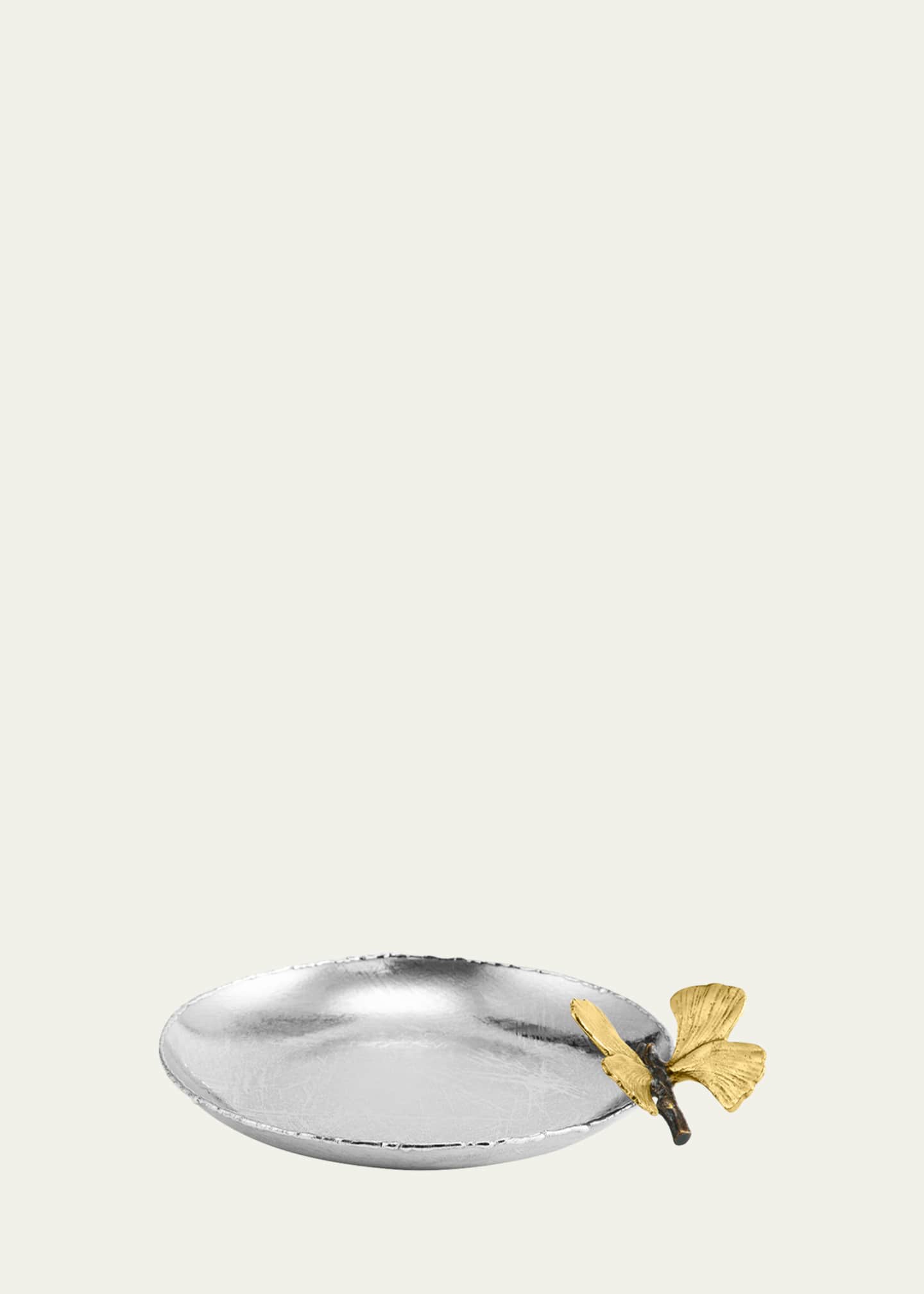 Michael Aram Butterfly Ginkgo Round Trinket Tray Image 1 of 5