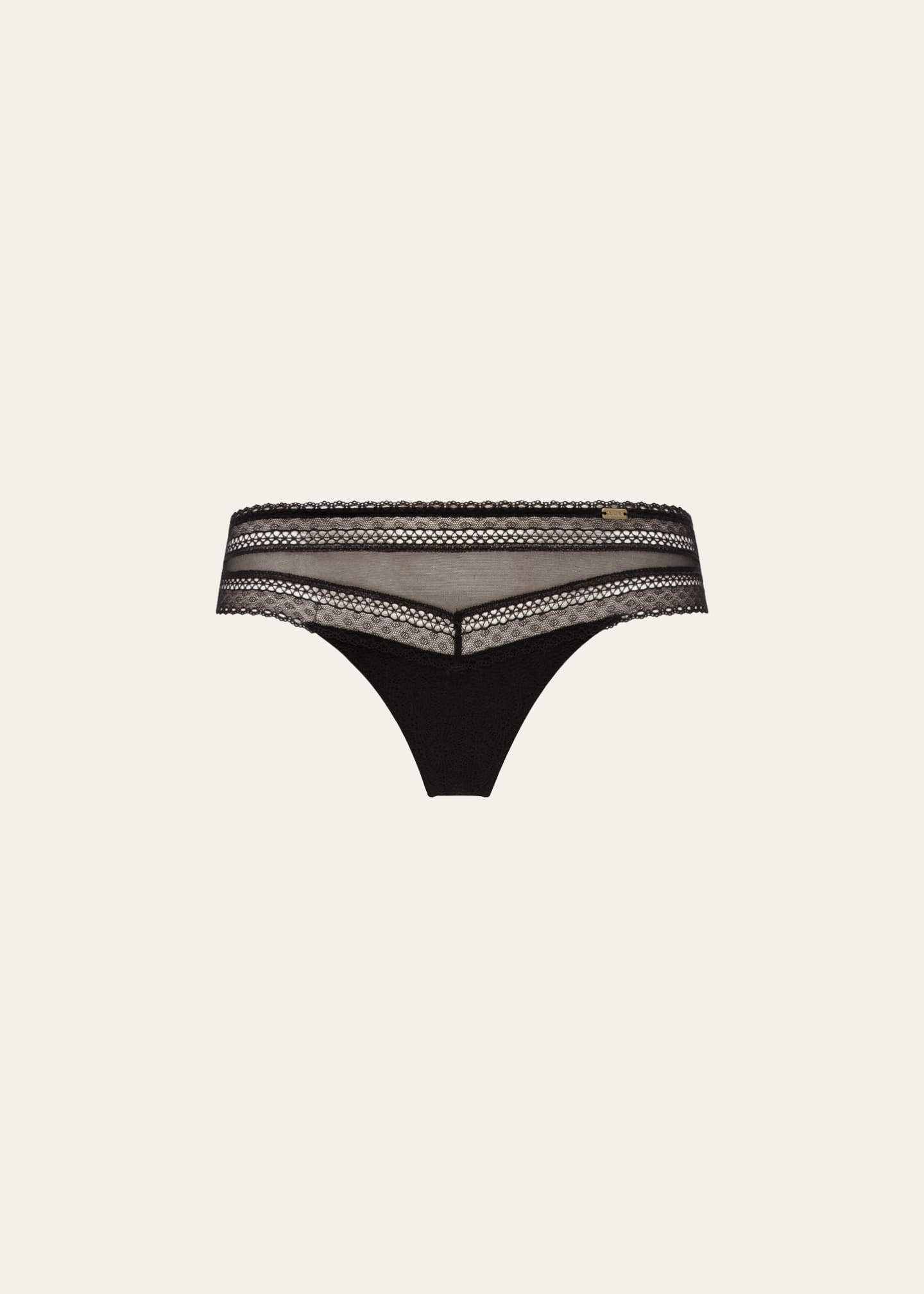 Chantelle Festivite Lace Brazilian Bikini Briefs Image 1 of 4
