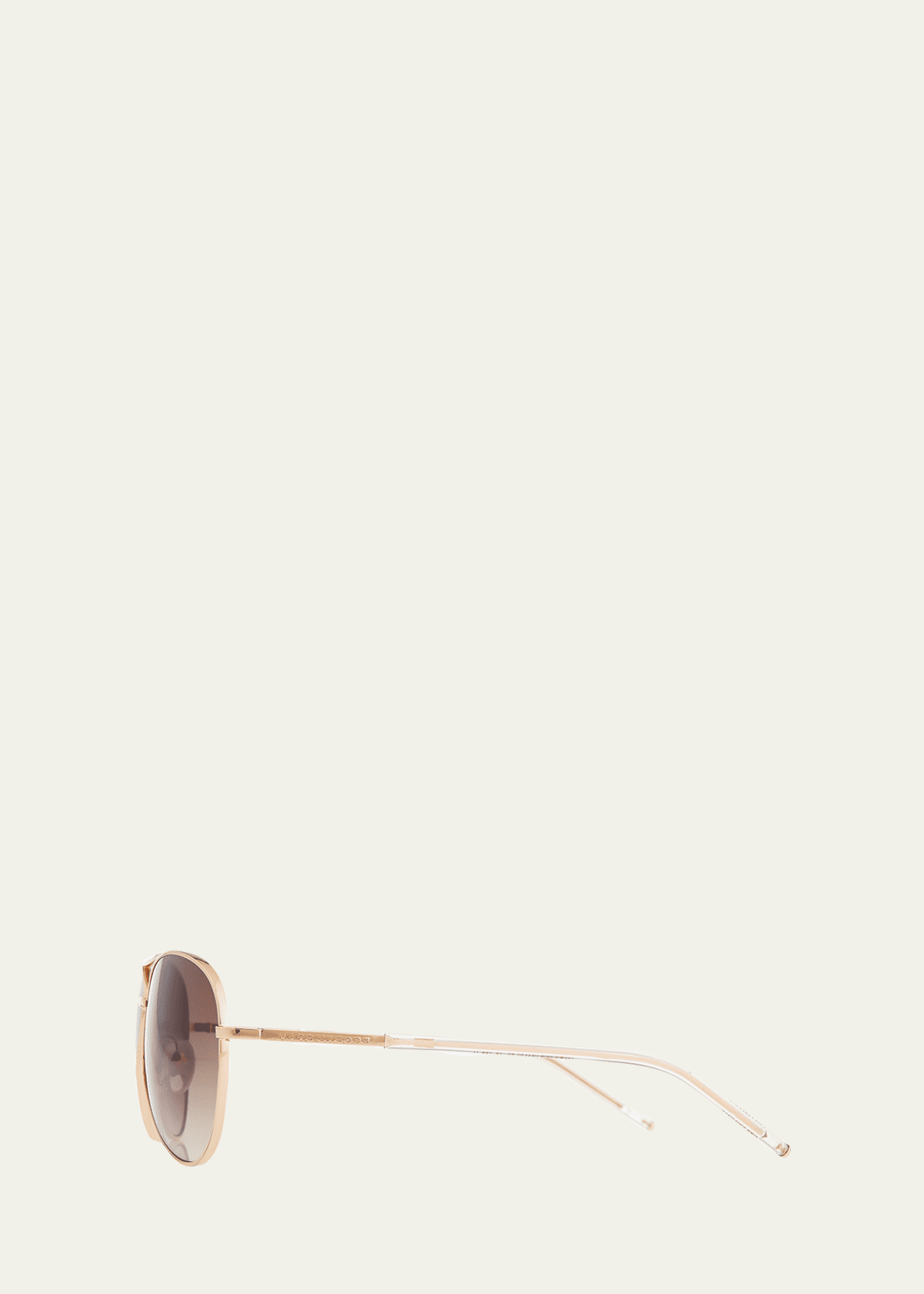 Marc Jacobs Metal Curved-Brow Aviator Sunglasses Image 3 of 3
