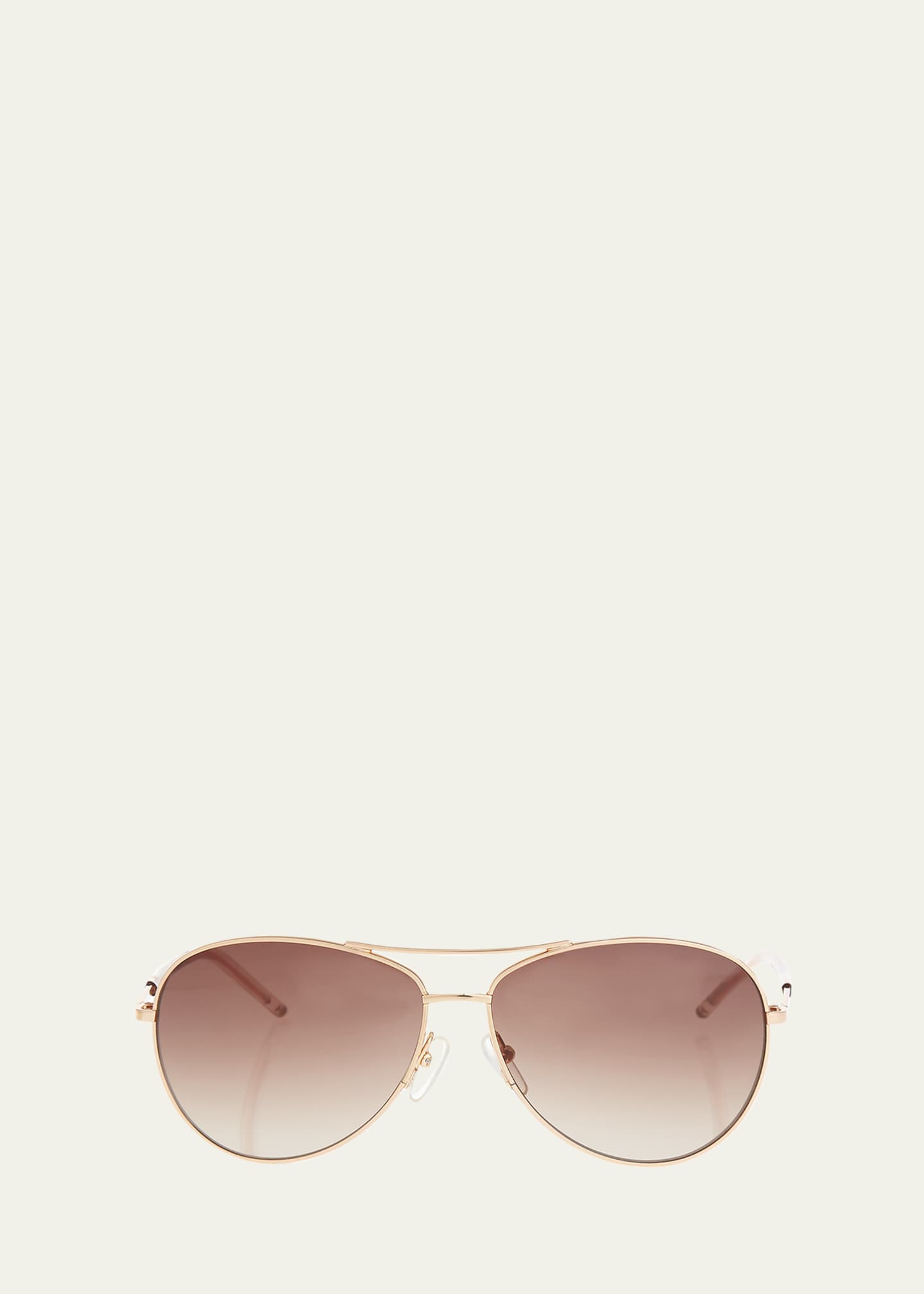 Marc Jacobs Metal Curved-Brow Aviator Sunglasses Image 1 of 3