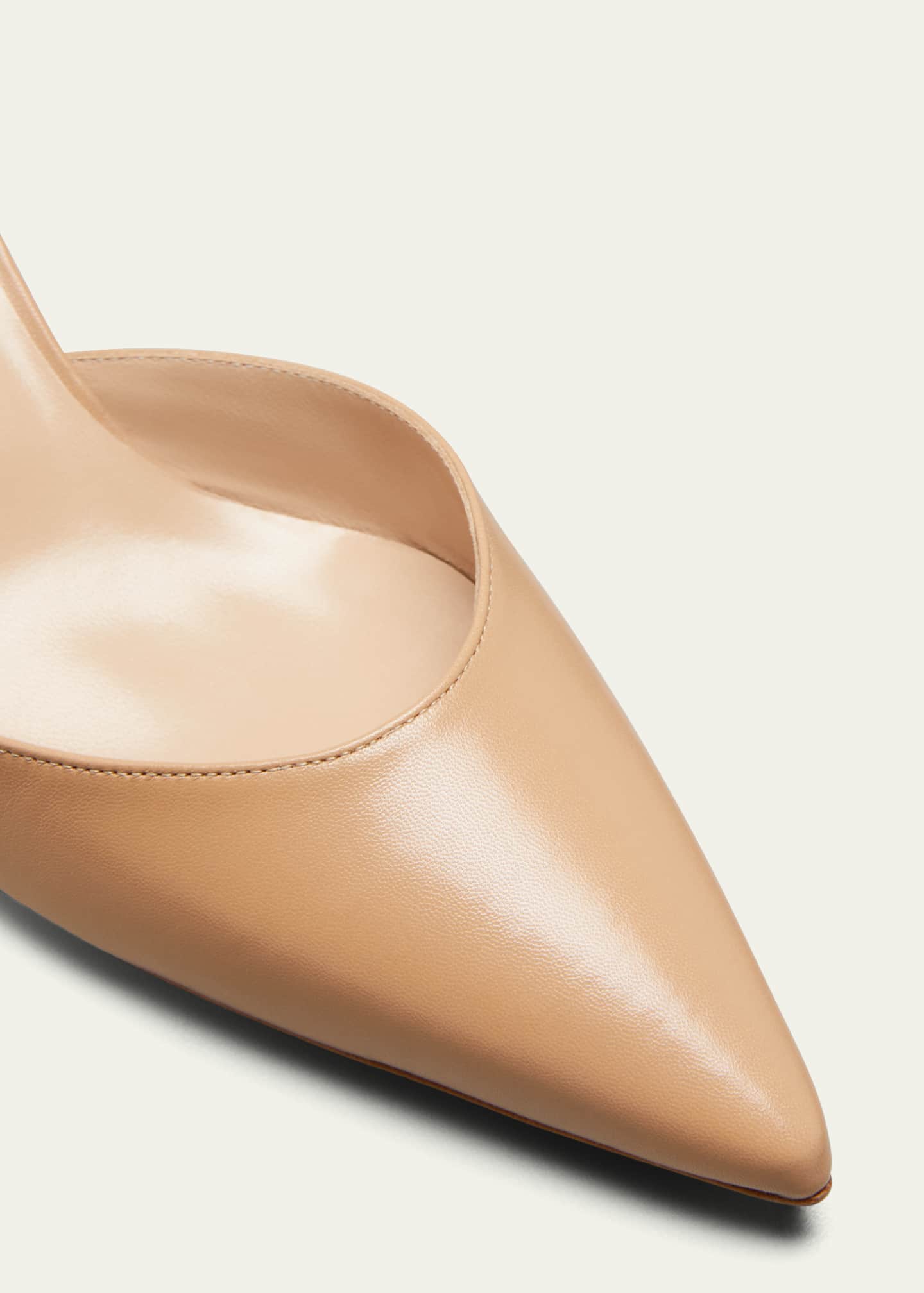 Manolo Blahnik Carolyne Leather Low-Heel Slingback Pump Image 5 of 6