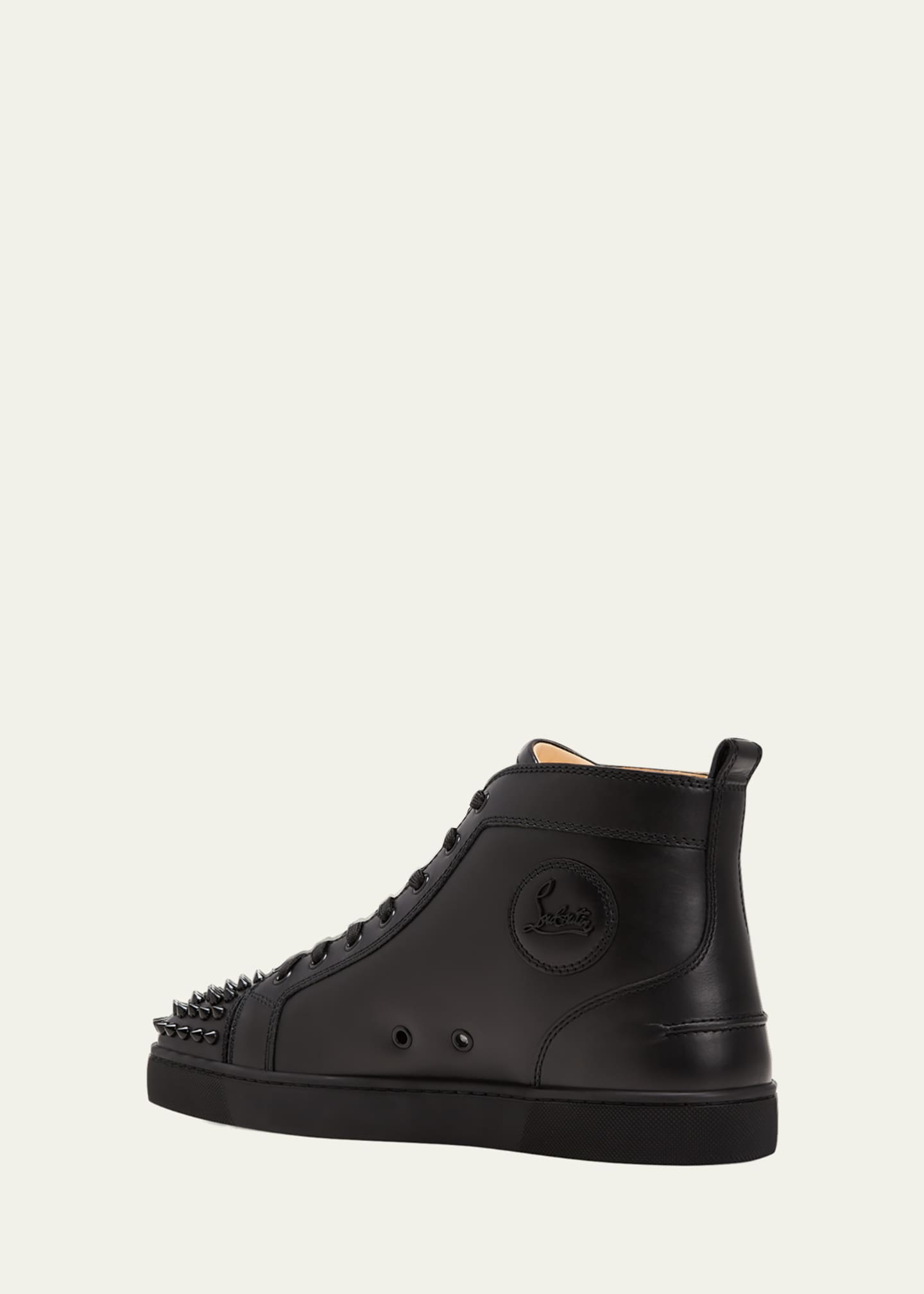 Christian Louboutin Men's Lou Spikes High-Top Sneakers