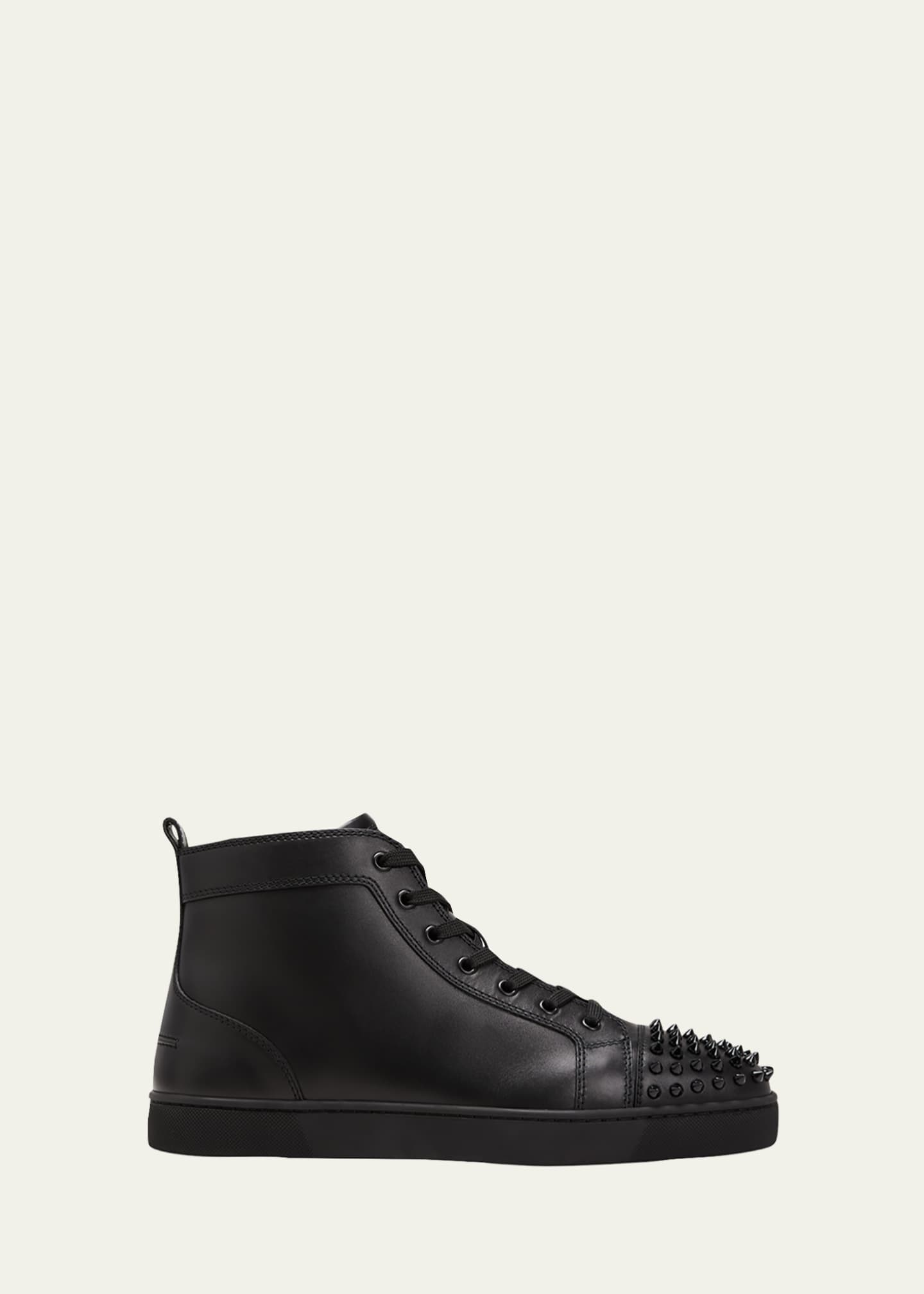 Christian Louboutin Men's Louis Orlato Flat Spikes High-Top Sneakers -  Bergdorf Goodman