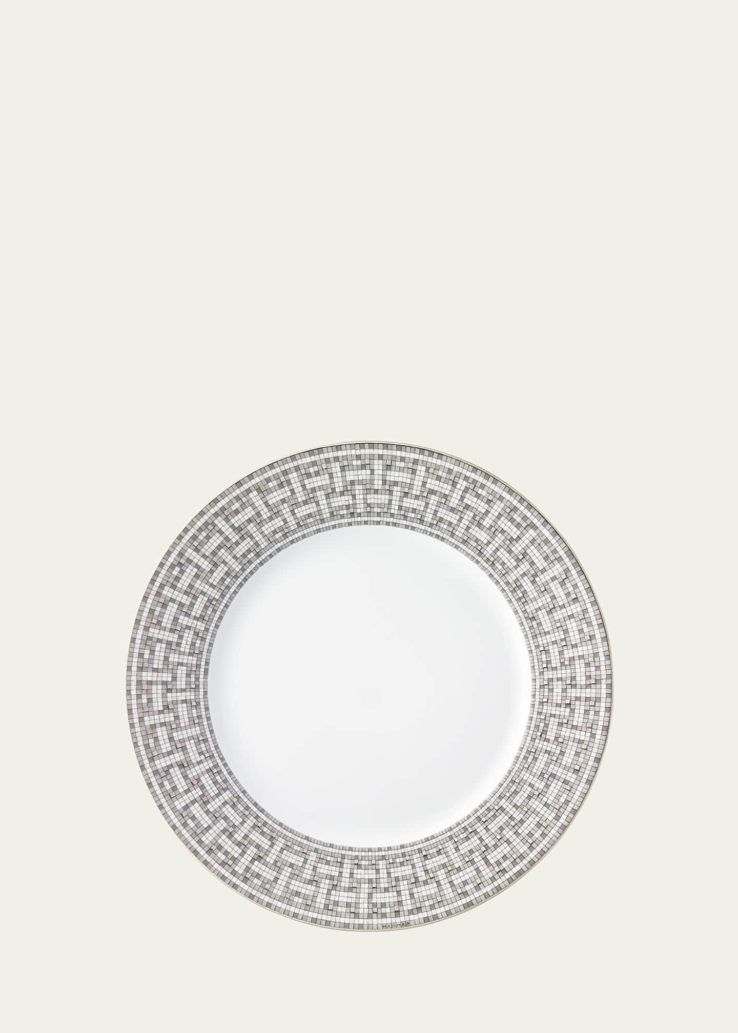 Hermes Mosaique au 24 Platinum Dinner Plate