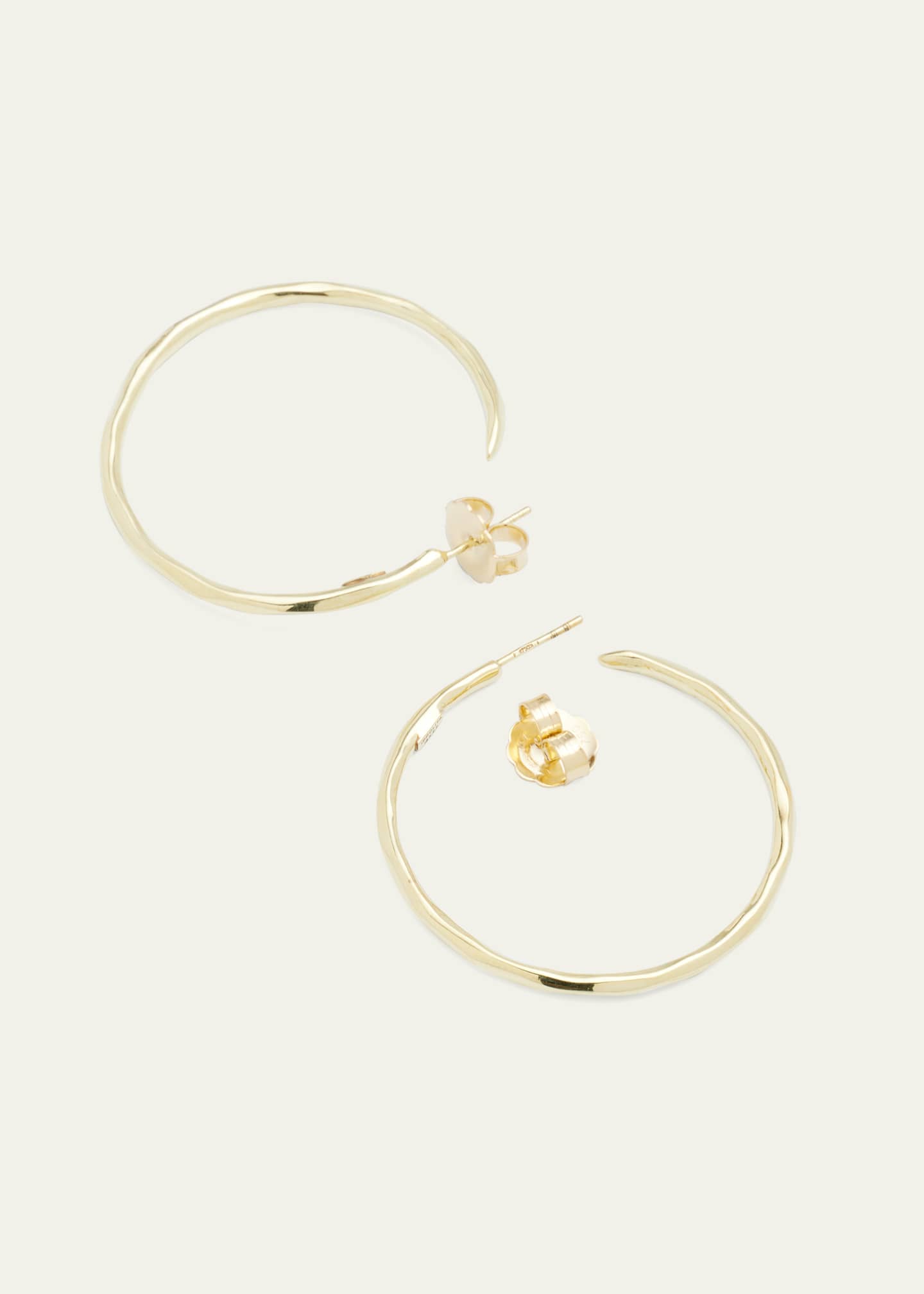 Ippolita Large Faceted Hoop Earrings in 18K Gold Image 4 of 4