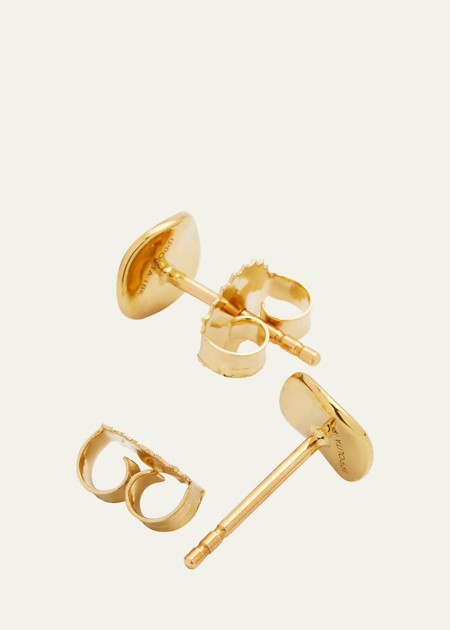 Ippolita Mini Flower Stud Earrings in 18K Gold with Diamonds Image 4 of 4