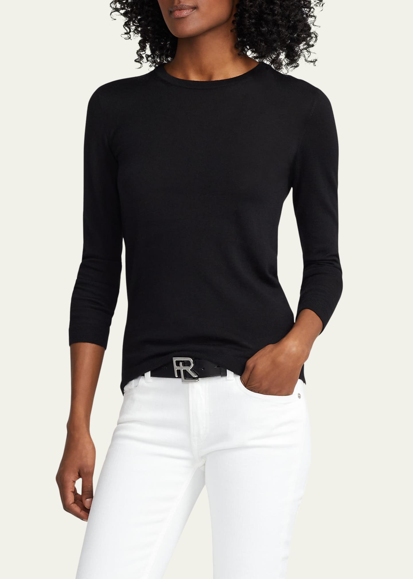Ralph lauren black clearance crew neck sweater