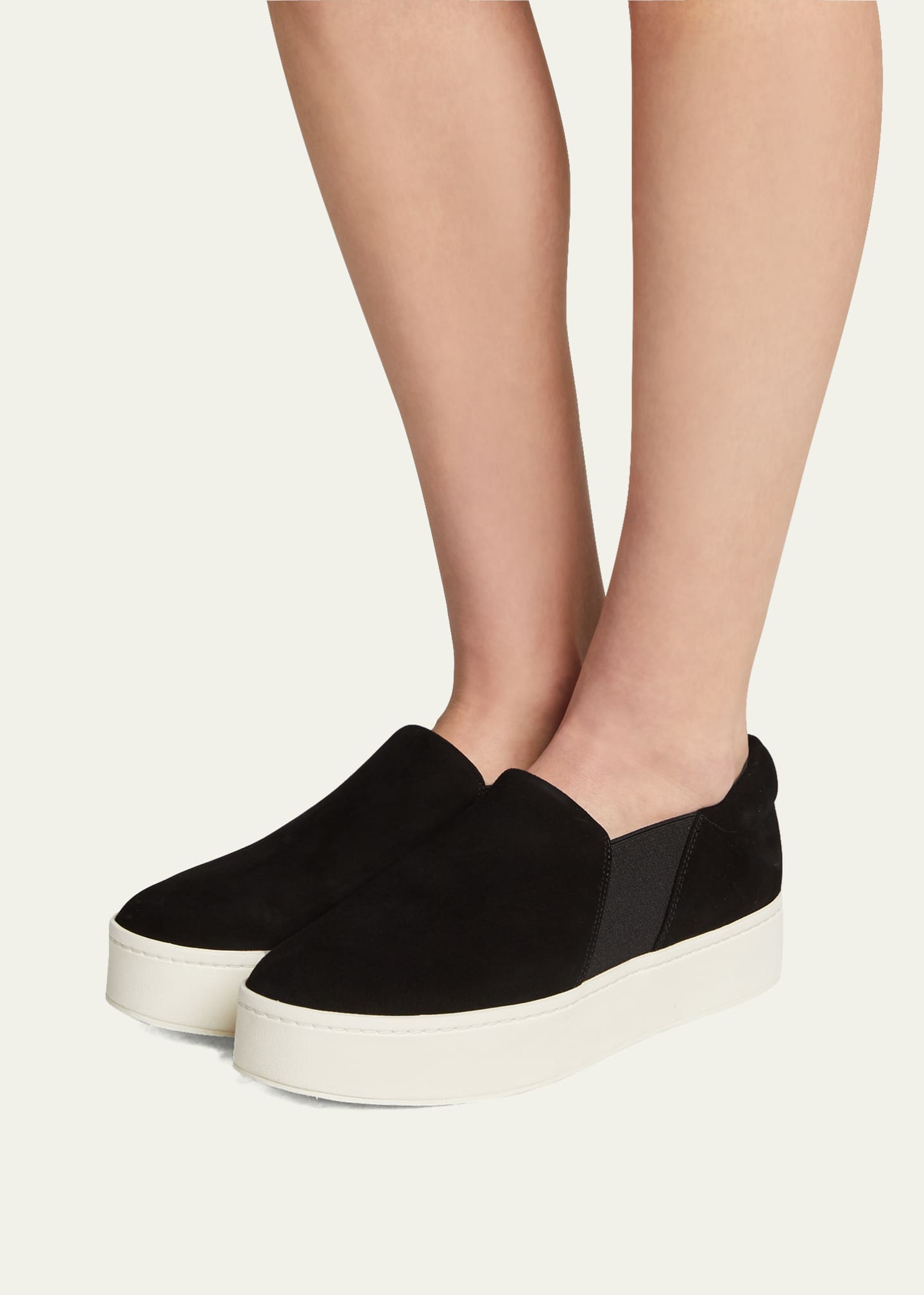 Vince Warren Suede Platform Skate Sneakers