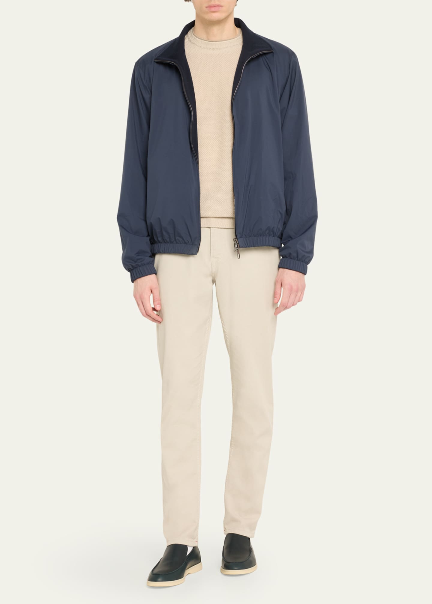 Loro Piana Men's Windmate Reversible Bomber Jacket - Bergdorf Goodman