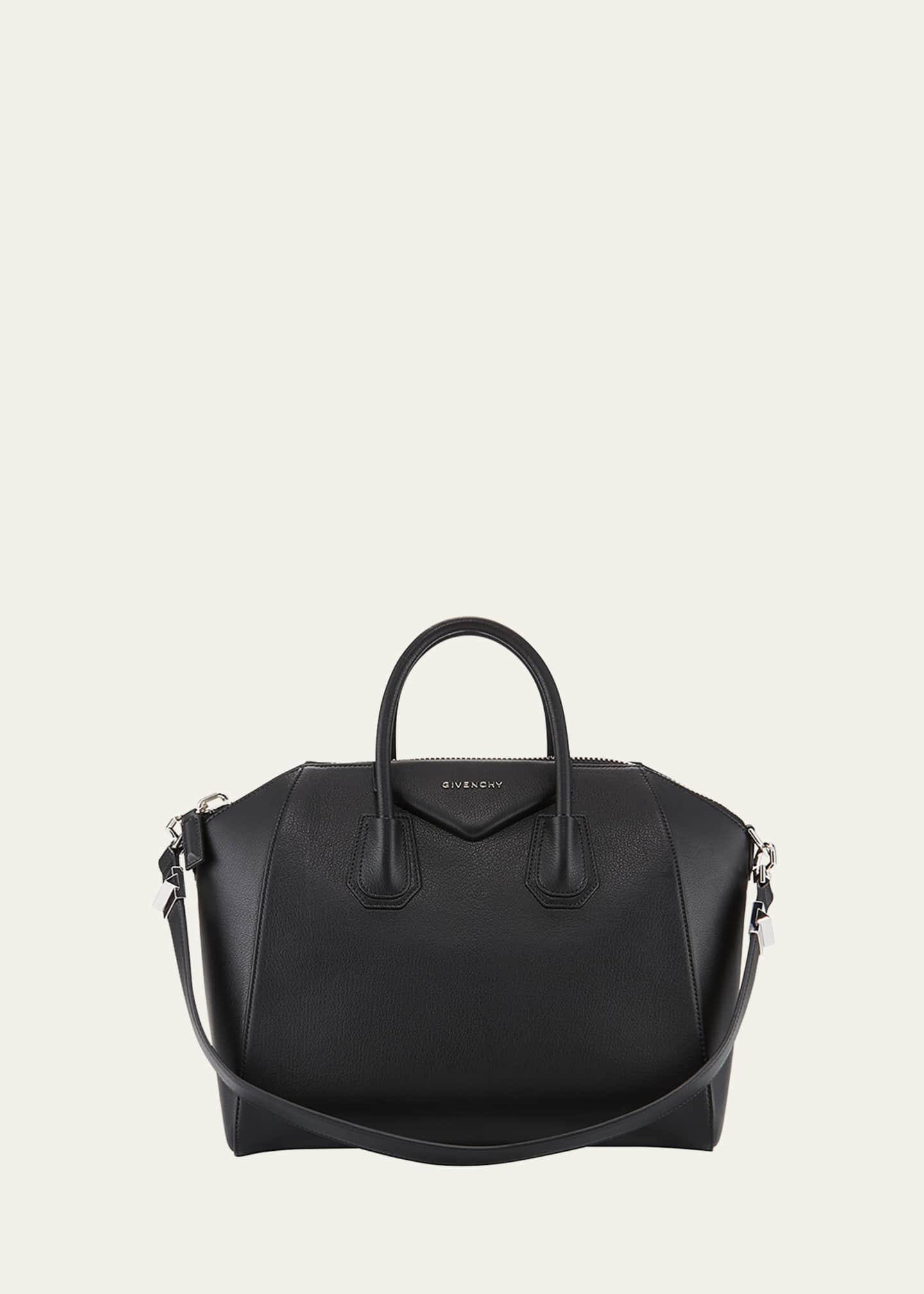 Shop Givenchy Mini Antigona Top Handle Bag In Grained Leather